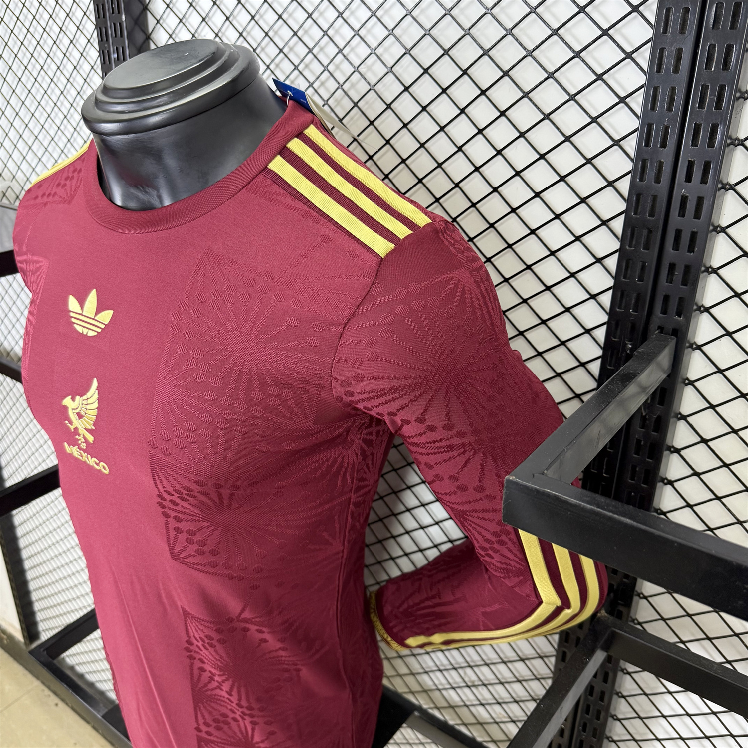 AlphaJersey-Mexico 2025 Gold Cup Red Long Sleeves Jersey - Player Version