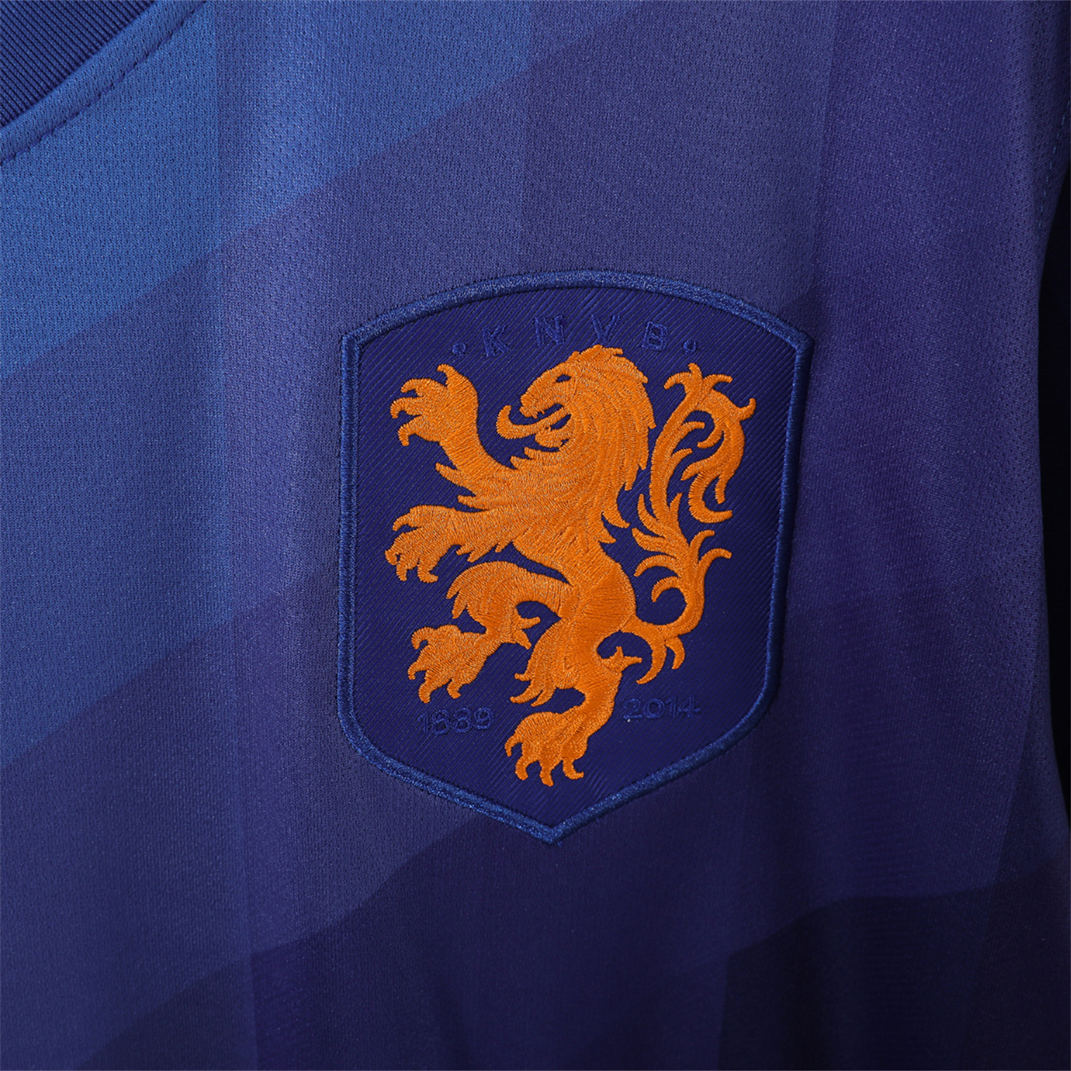 AlphaJersey-Retro Netherlands 2014 Away Blue Jersey
