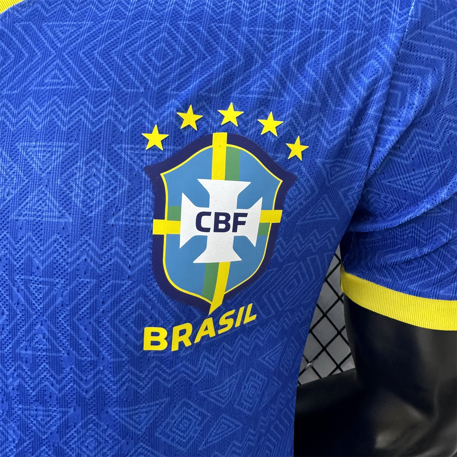 AlphaJersey-Brazil 2026 Diamond Texture Blue Special Jersey - Player Version