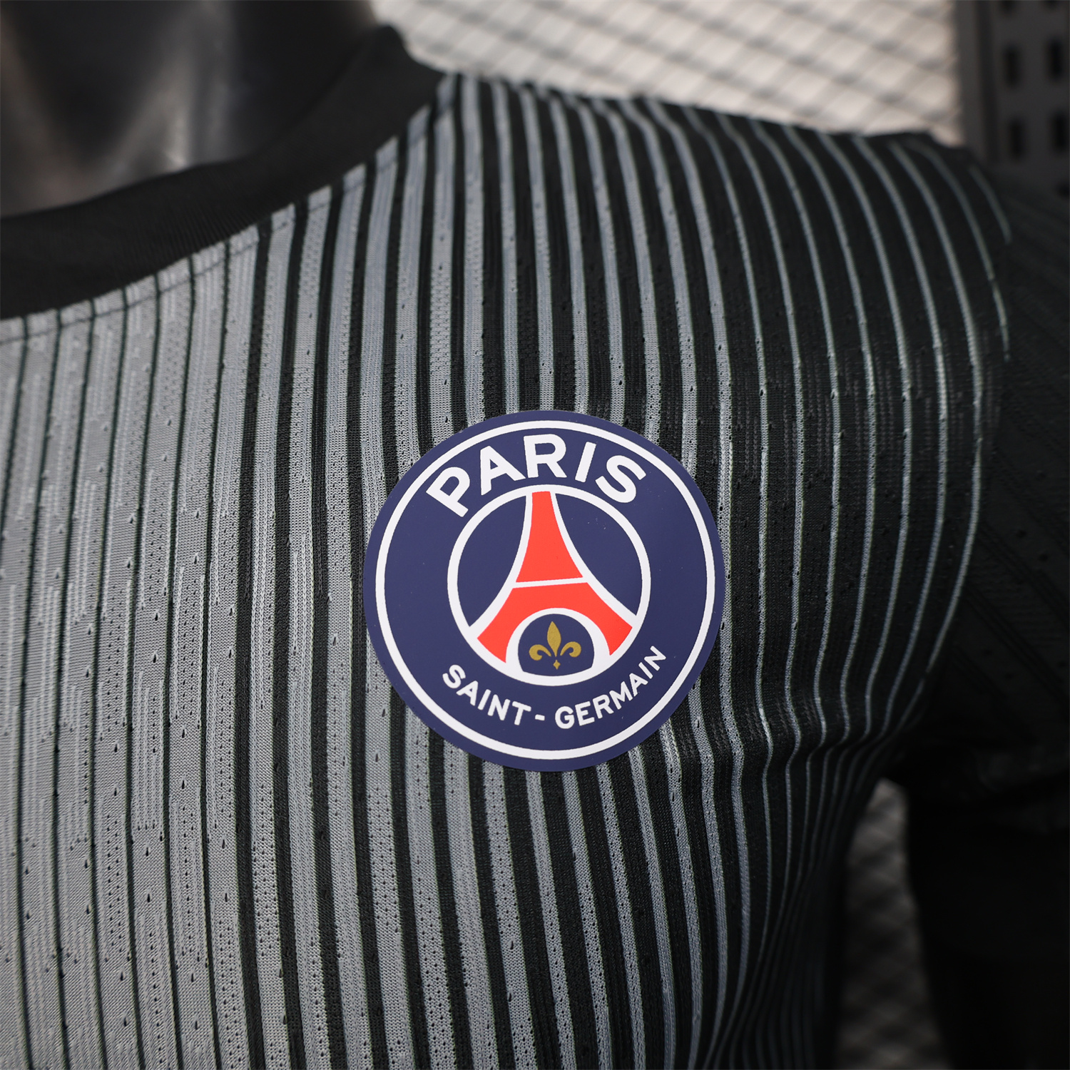 AlphaJersey-Paris Saint-Germain PSG 25-26 Black GK Goalkeeper Unsponsored Jersey - Player Version