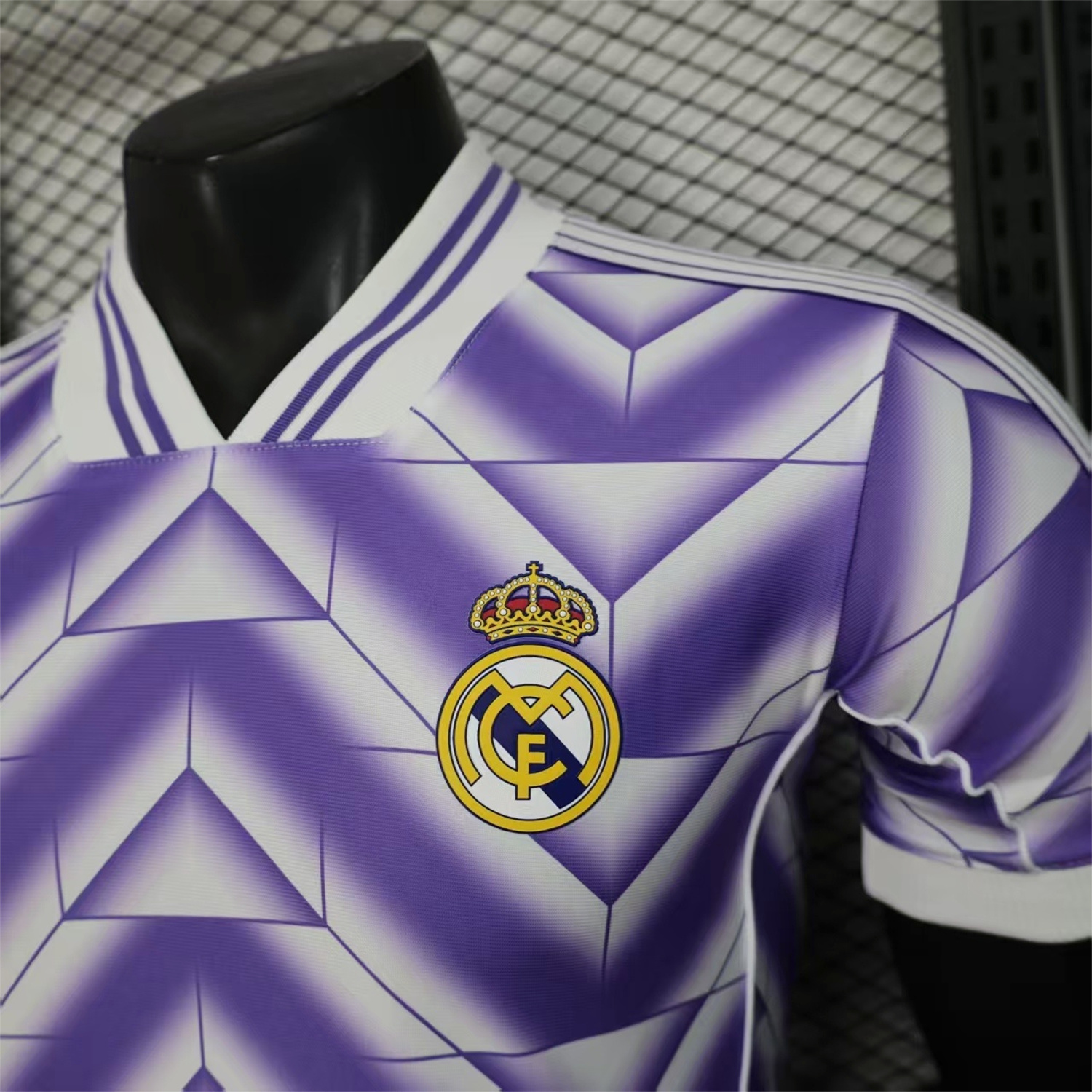 AlphaJersey-Real Madrid 25-26 Refracted Purple Light White Special Jersey - Player Version