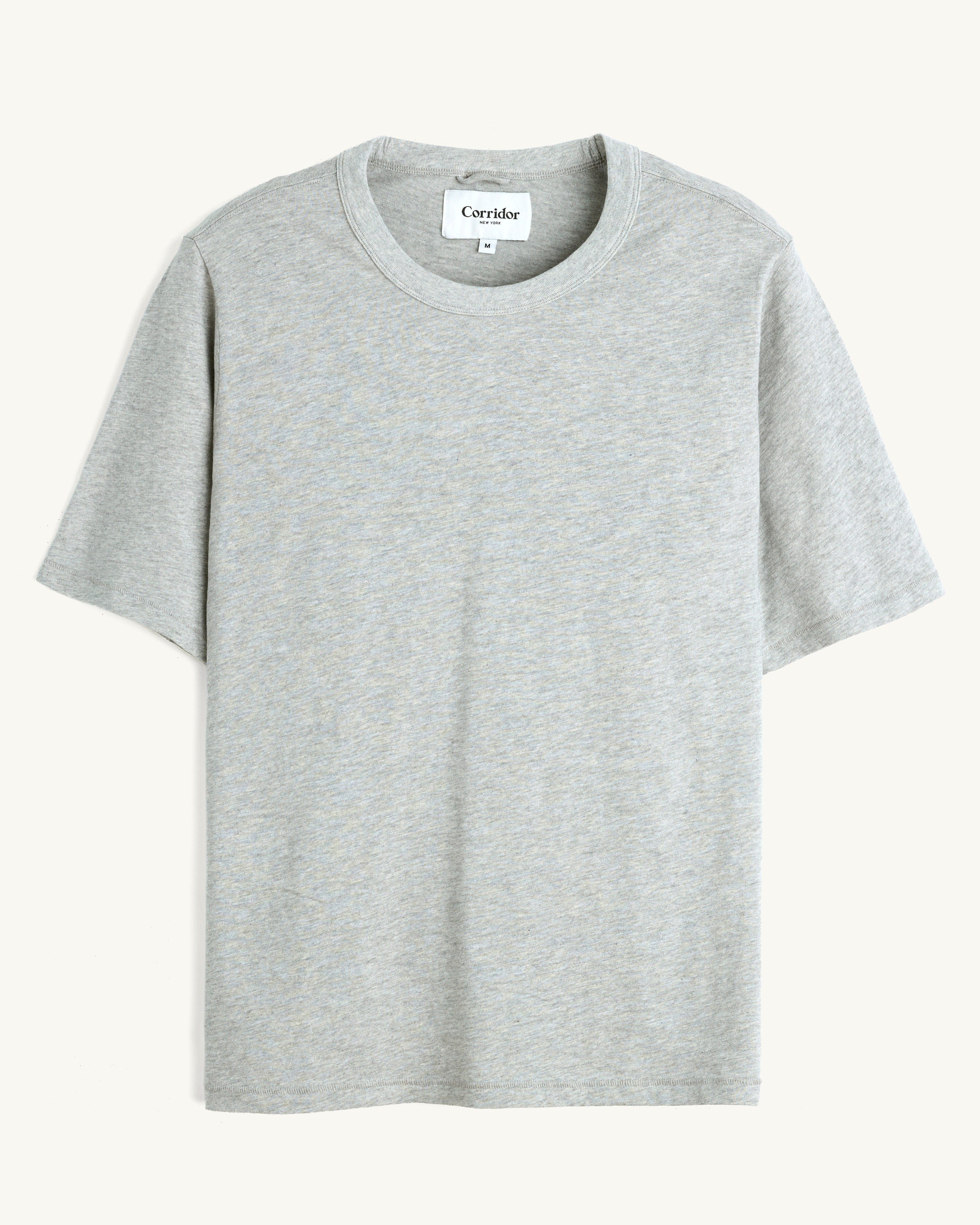 Slub Tee - Heather Grey | Modern Menswear by yycbvcnbmmnbm