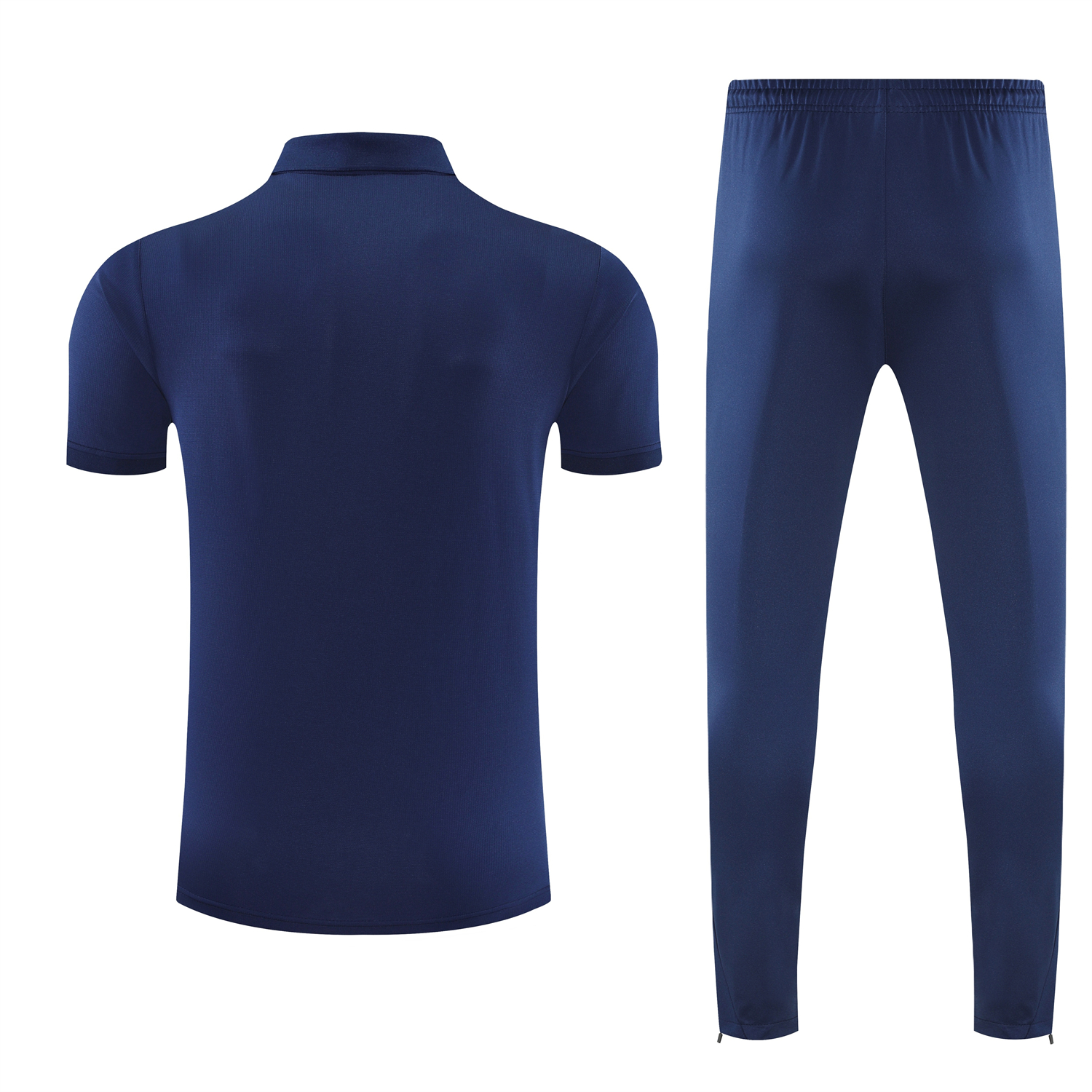 AlphaJersey-Paris Saint-Germain PSG 25-26 POLO Short-Sleeve Training Set - Dark Blue Top and Pants