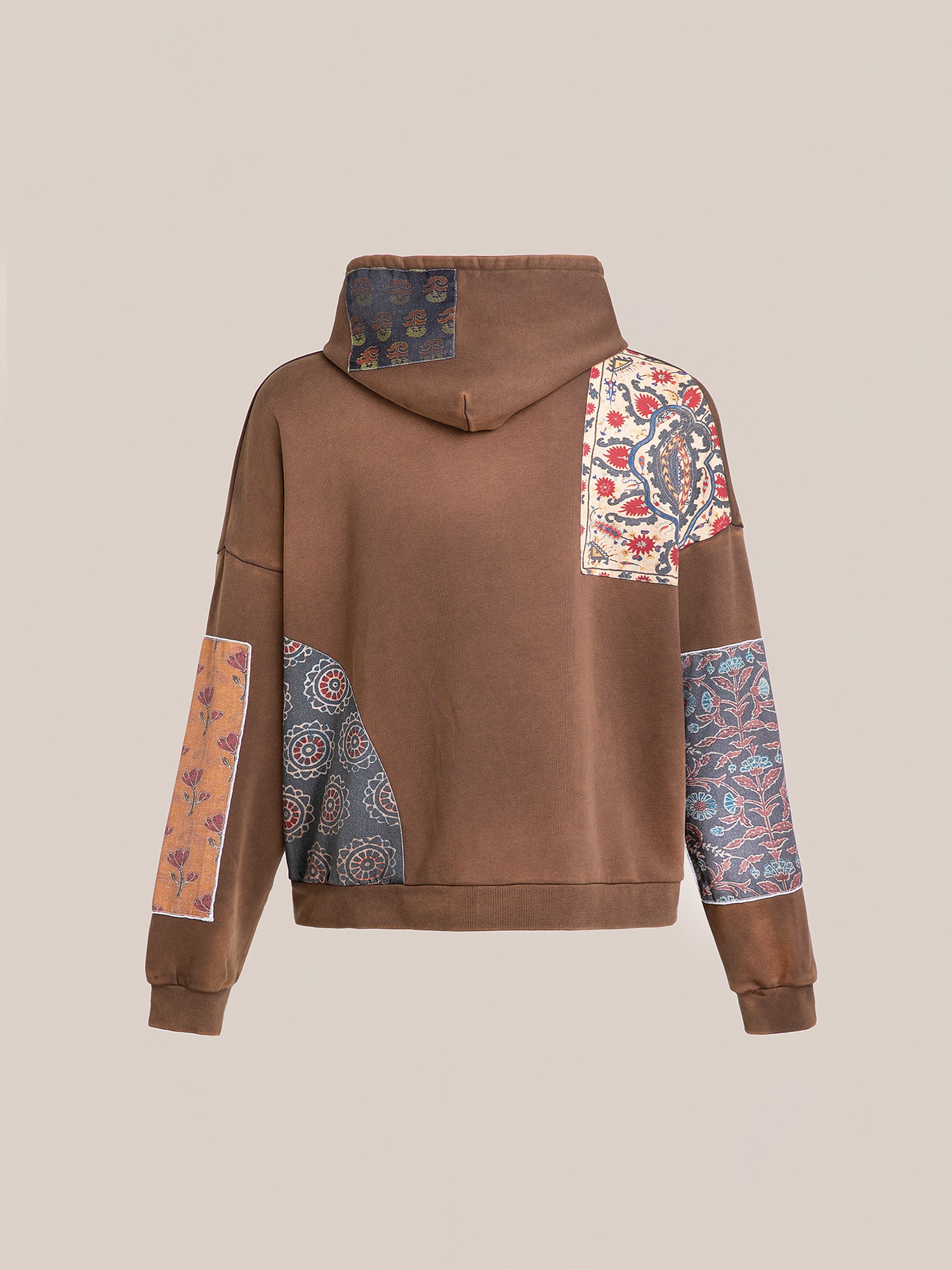 Tapestry Patchwork Zip Up Hoodie | Modern Menswear by yycbvcnbmmnbm