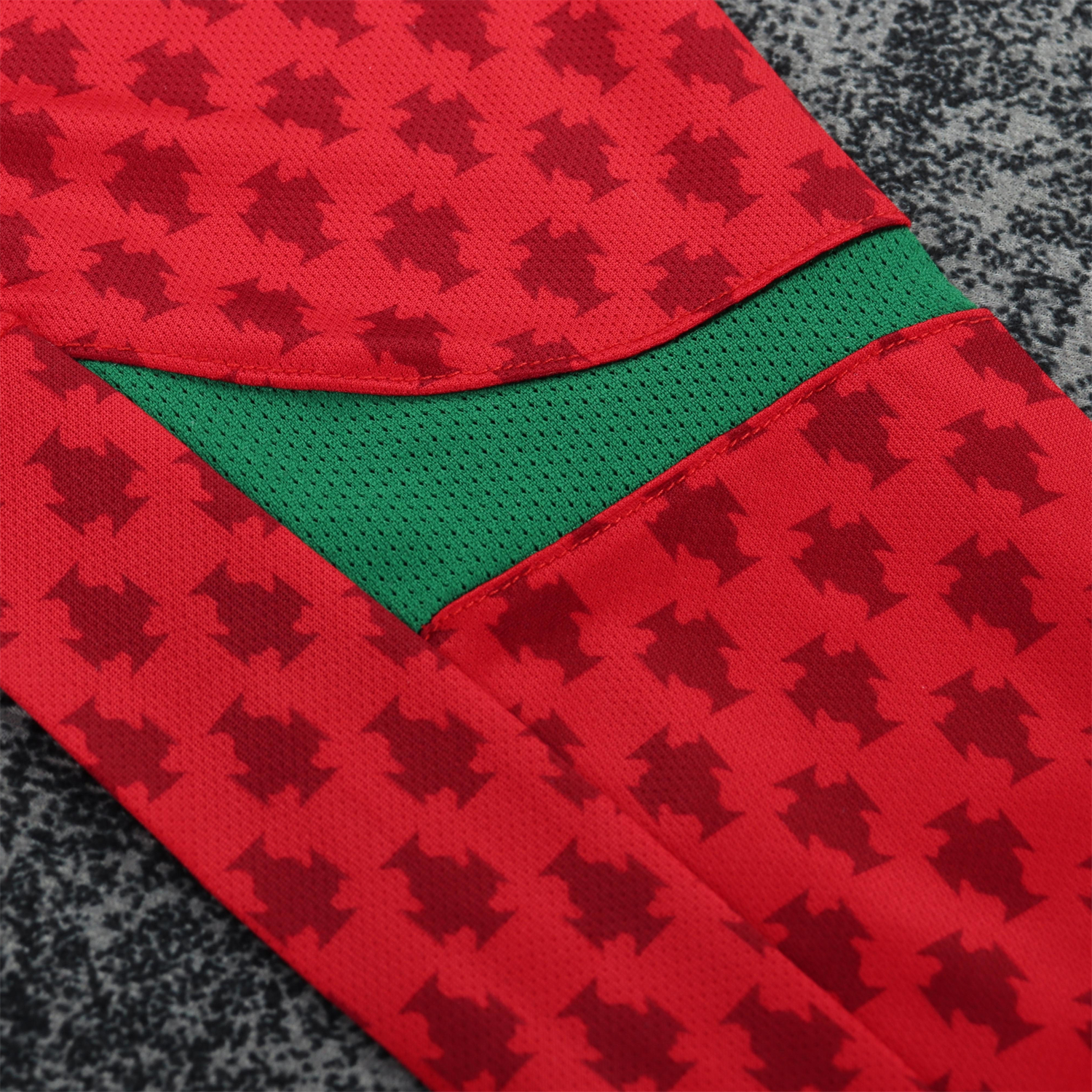 AlphaJersey-Retro Portugal 2004 Home Long Sleeves Kids Kit