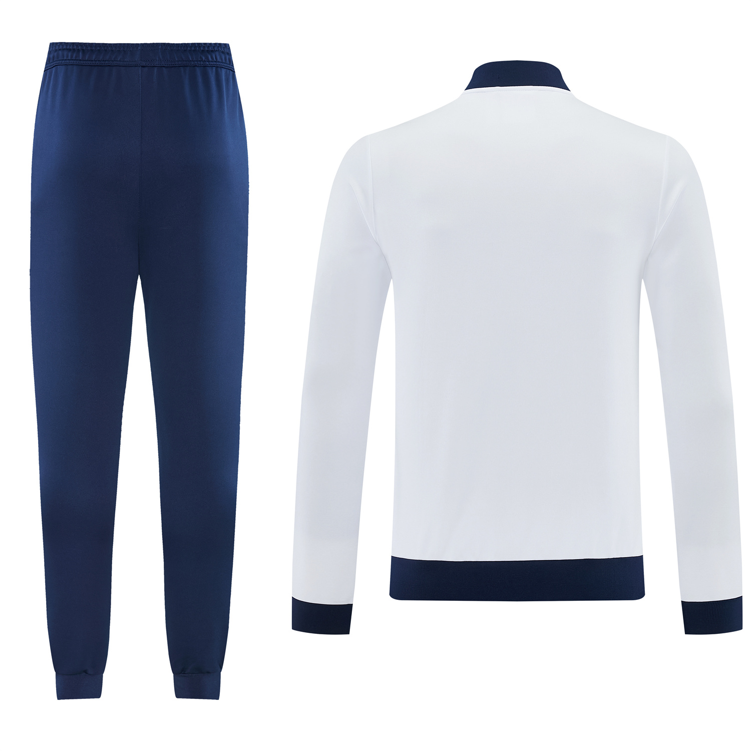 AlphaJersey-AS Roma 25-26 Originals LFSTLR Jacket Training Tracksuit - White Top and Blue Pant