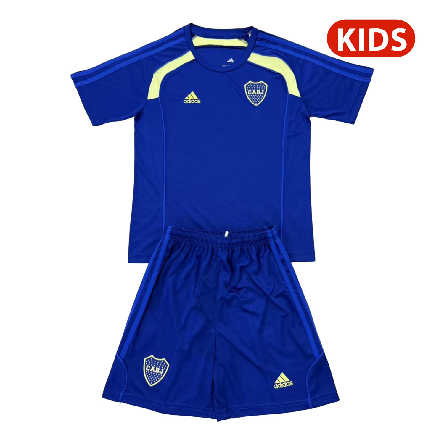 AJ-AlphaJersey-Boca Juniors 25-26 Urban Purist Throwback Blue Kids Kit