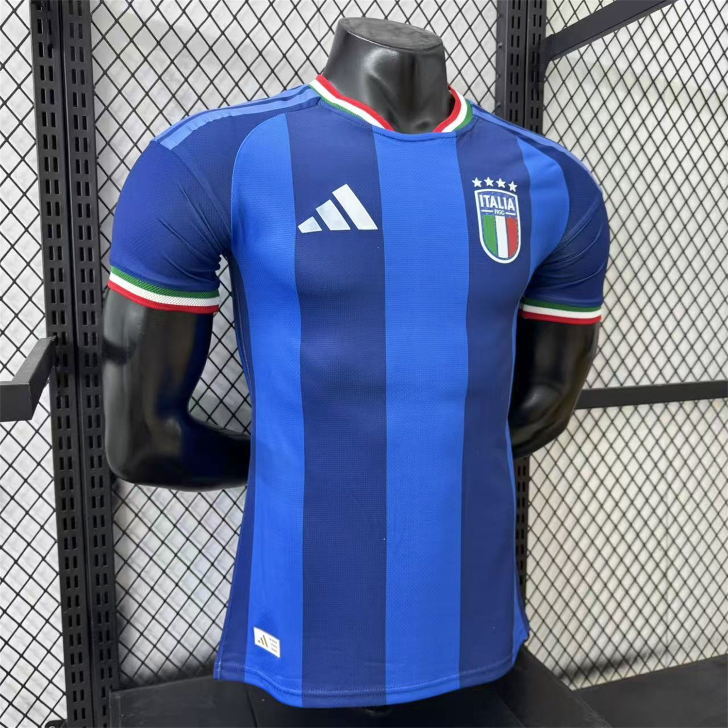 AlphaJersey-Italy 2026 Blue Vertical Stripes Special Jersey - Player Version