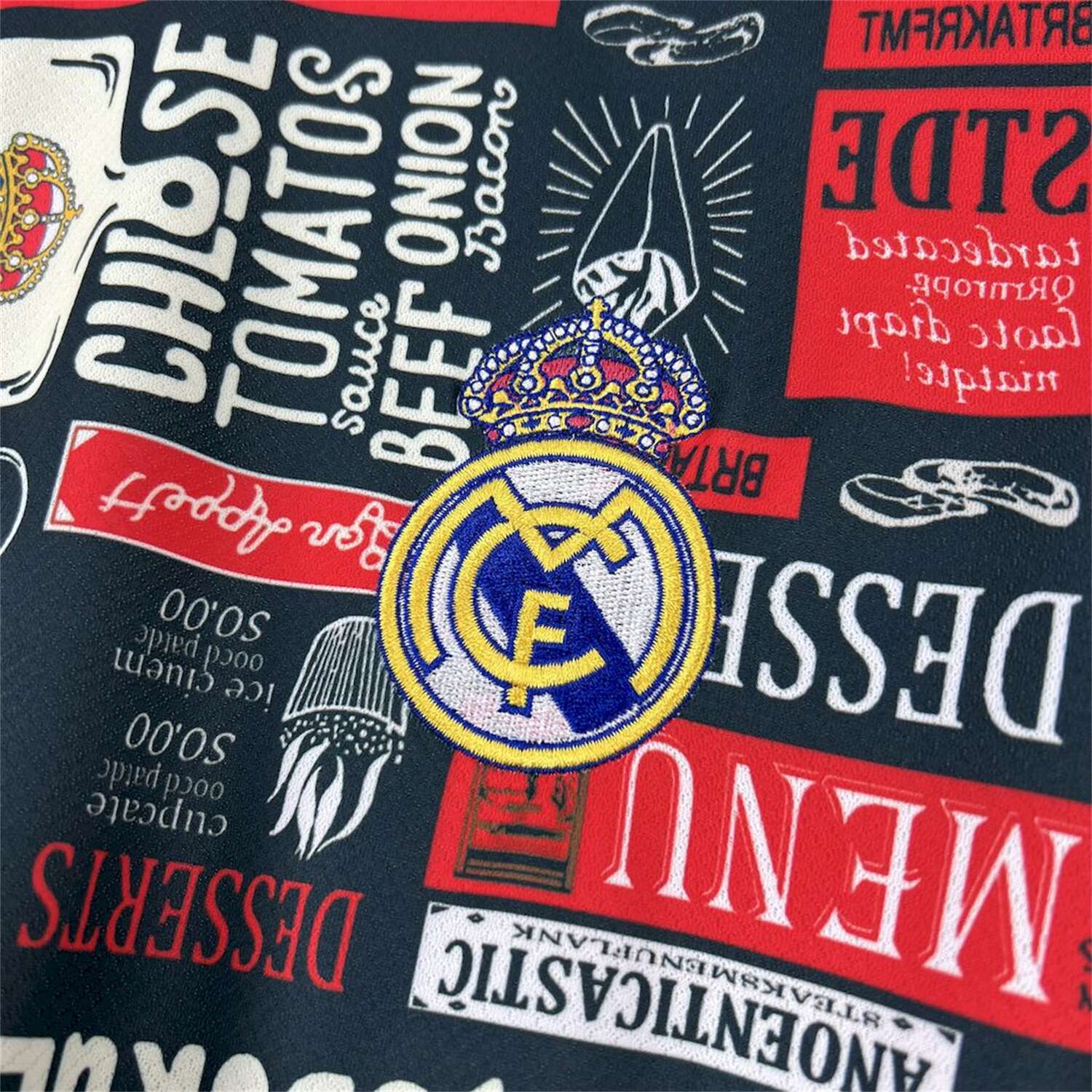 AlphaJersey-Real Madrid 25-26 Color Advertising Swatch Dark Gray Jersey - Fans Version