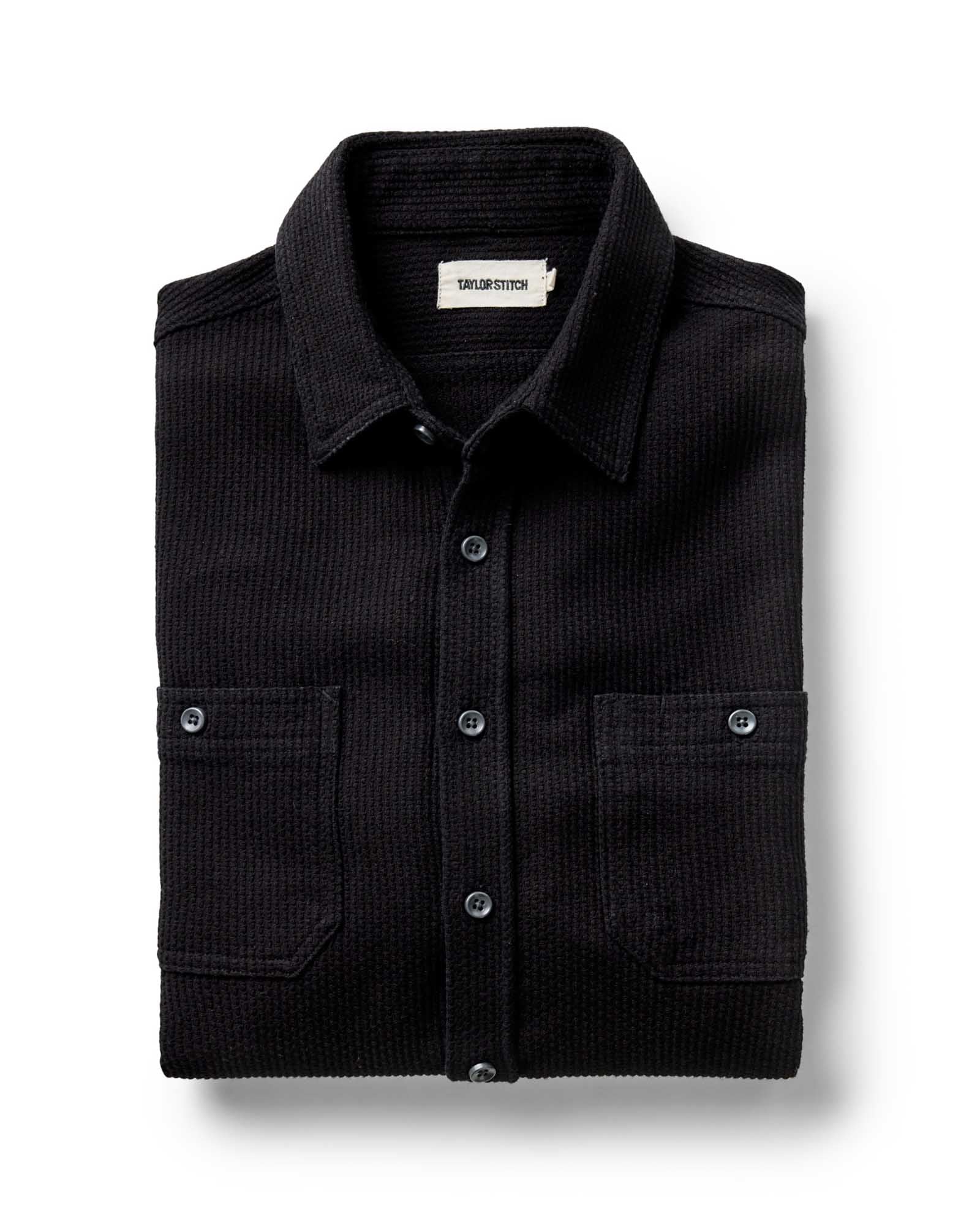 The Utility Shirt in Black Indigo Sashiko | Modern Menswear by yycbvcnbmmnbm