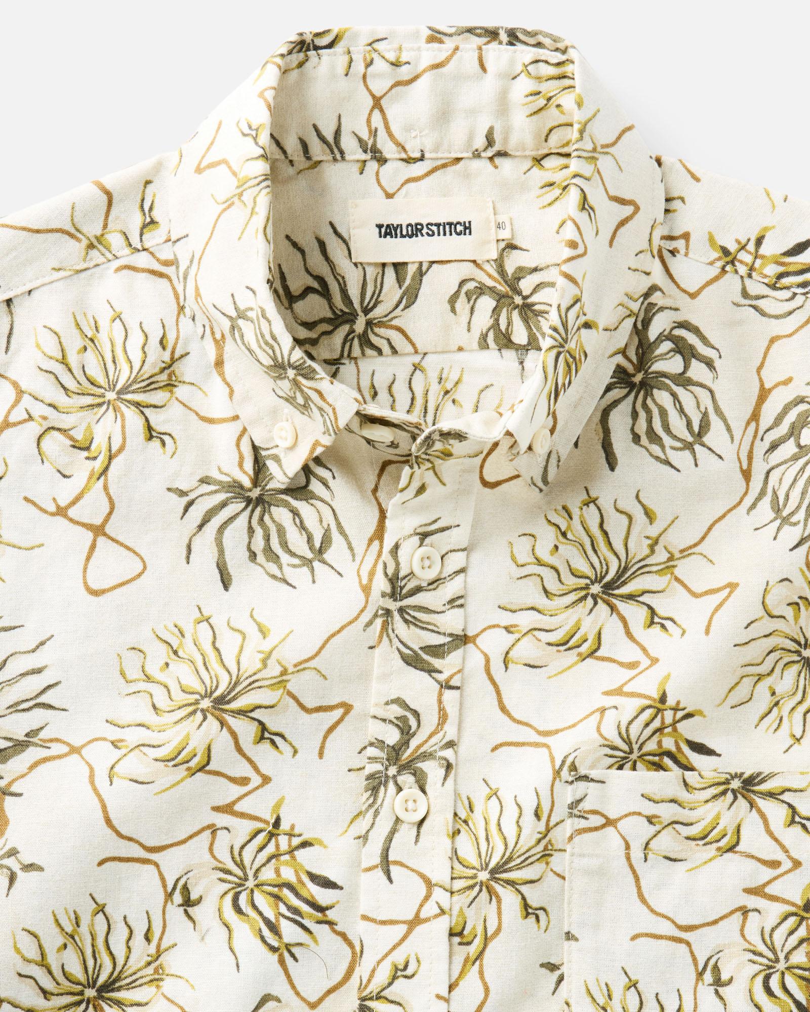 The Short Sleeve Jack in Dried Palms | Modern Menswear by yycbvcnbmmnbm