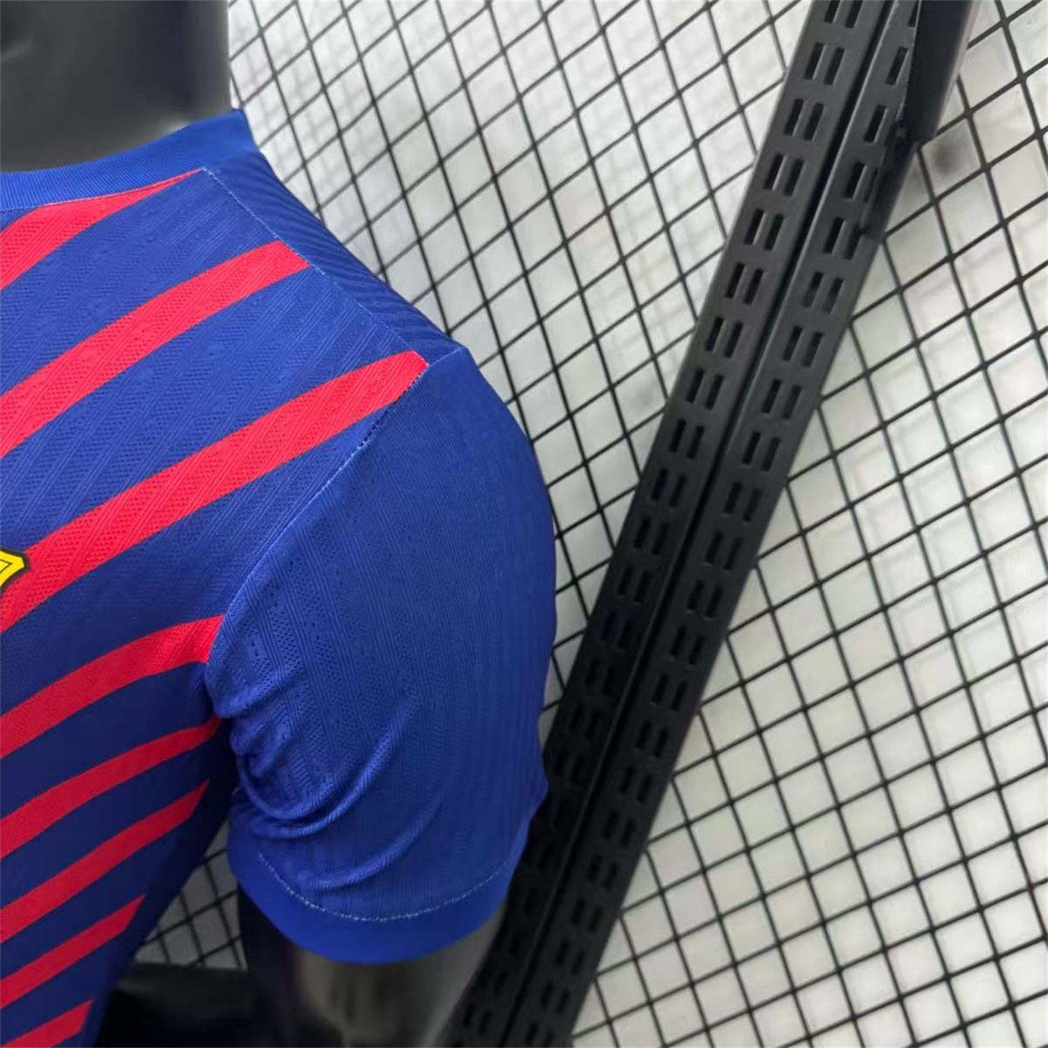 AlphaJersey-Barcelona 25-26 One Piece Red Silhouette Special Blue Jersey - Player Version