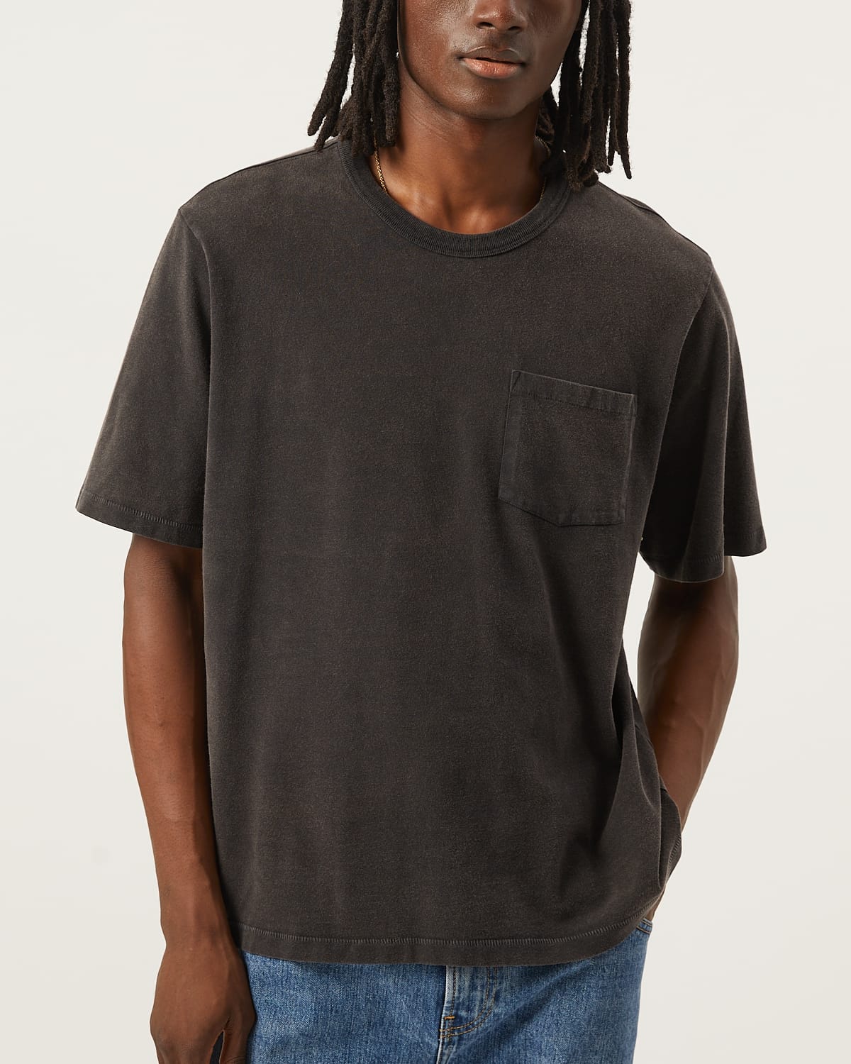 Garment Dye Tee - Black | Modern Menswear by yycbvcnbmmnbm