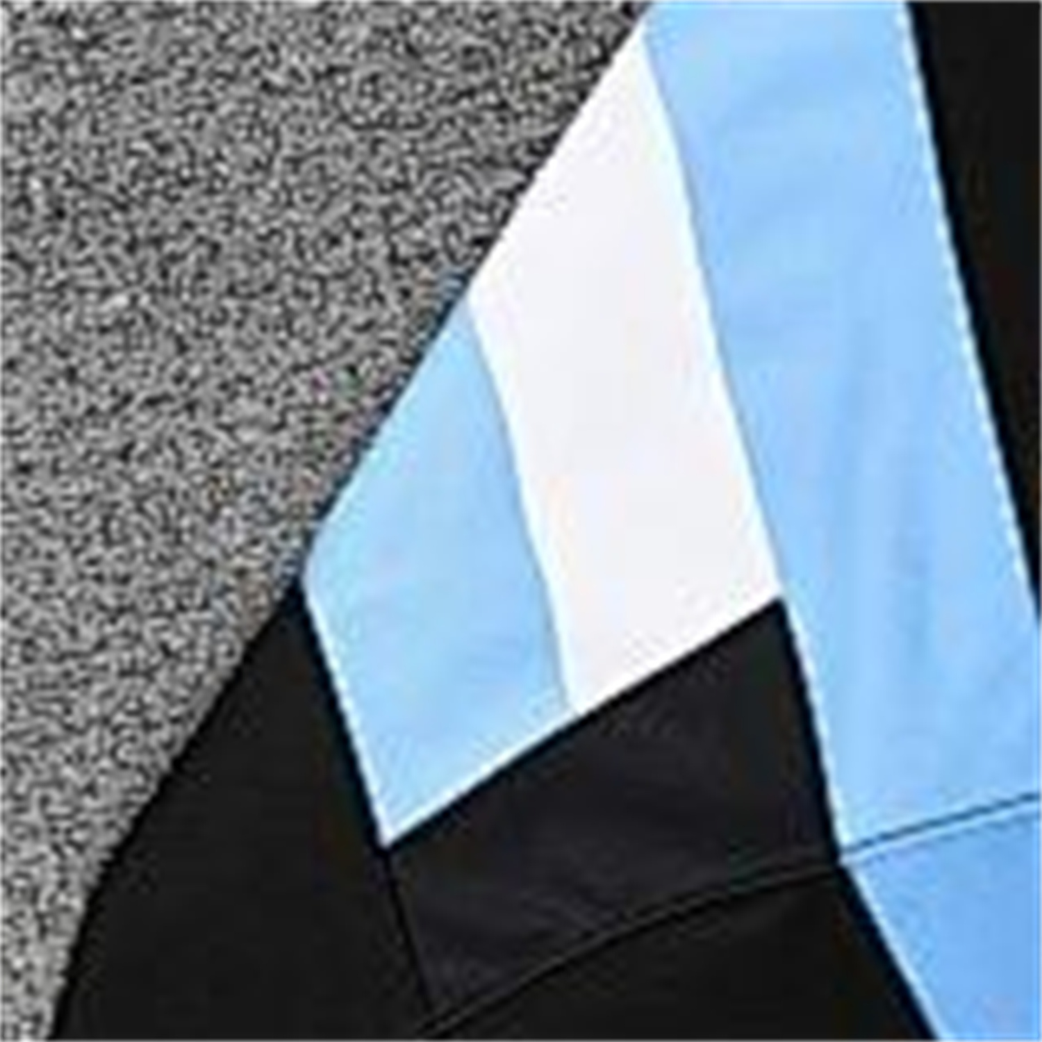 AlphaJersey-Argentina 25-26 Short-Sleeve Training Set - Blue Stripes Black Top & Black Shorts