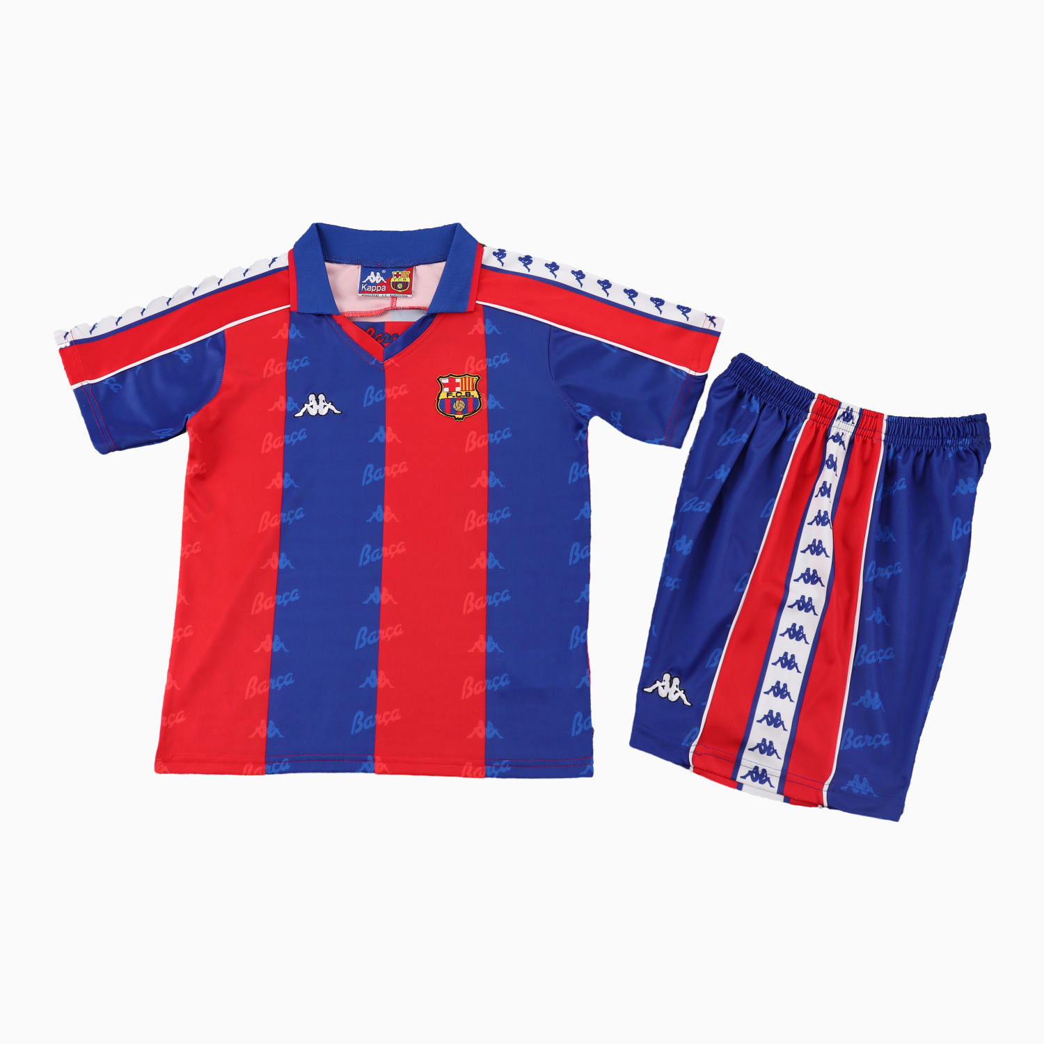 AlphaJersey-Retro Barcelona 1992-95 Home Kids Kit