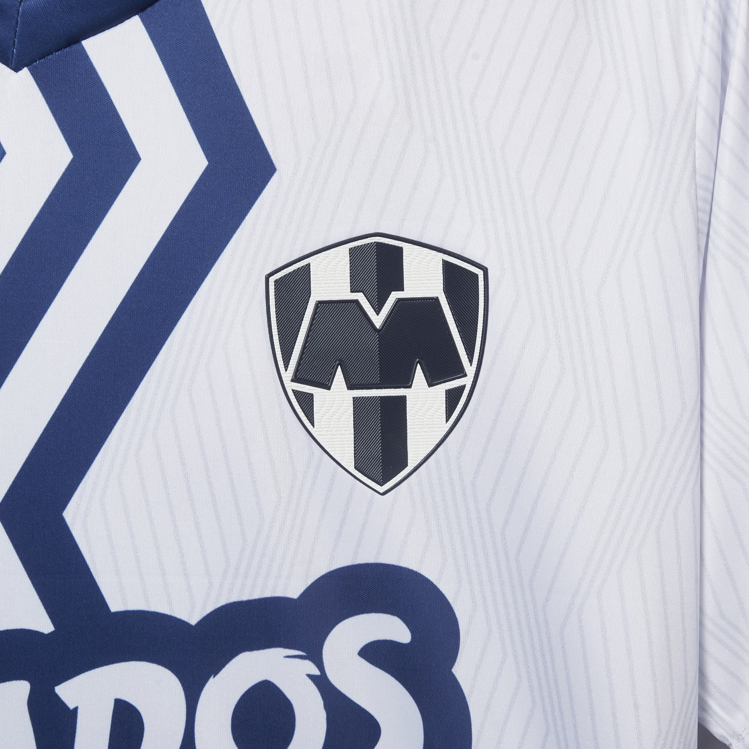 AlphaJersey-Rayados Monterrey 25-26 Blue And White Half Special Jersey - Fans Version