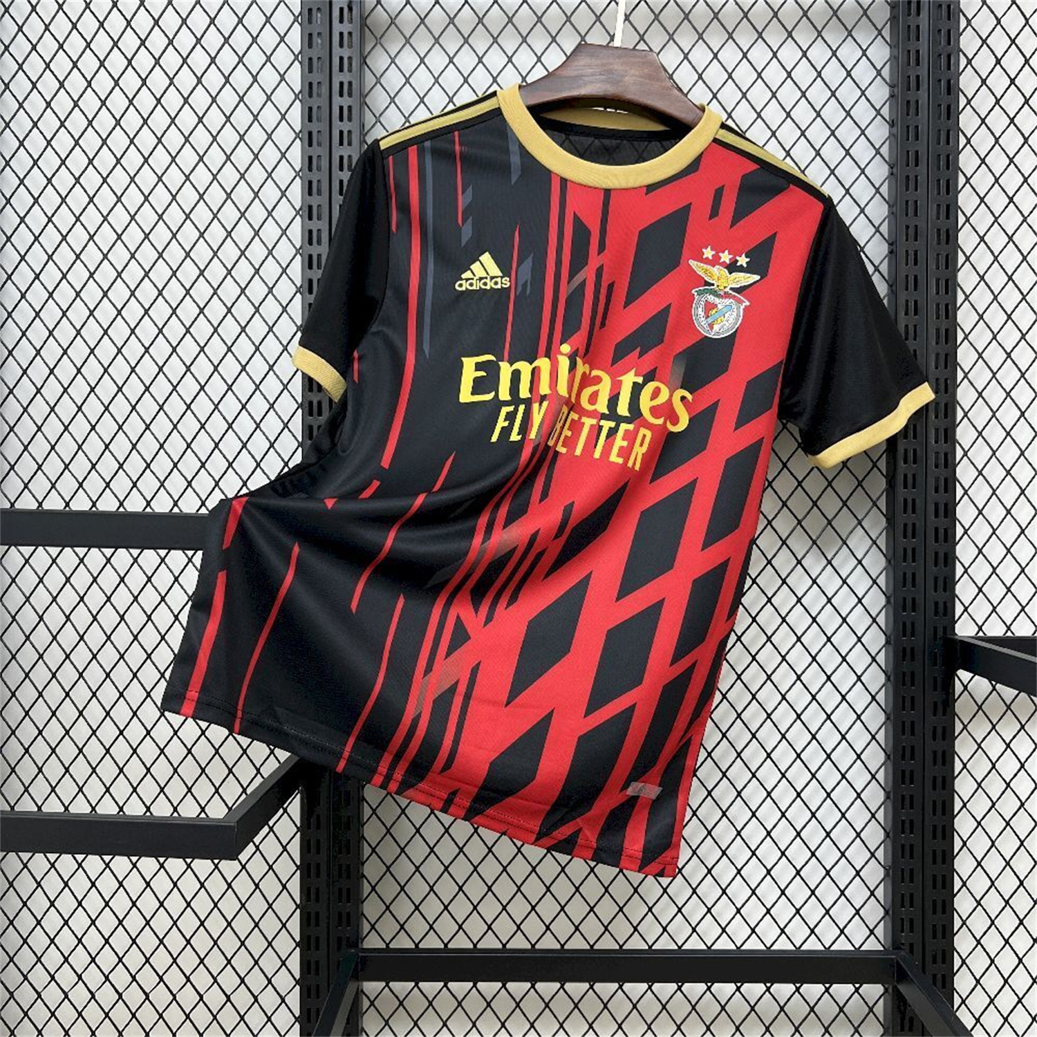 AlphaJersey-Benfica 25-26 Red And Black Jersey - Fans Version