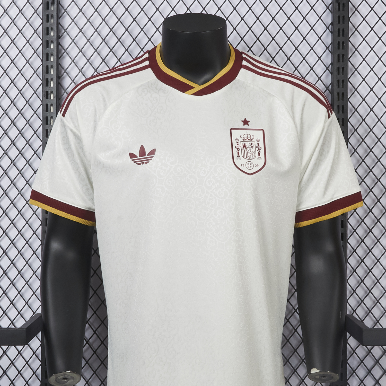 AlphaJersey-Spain 2026 Away White Jersey - Player Version