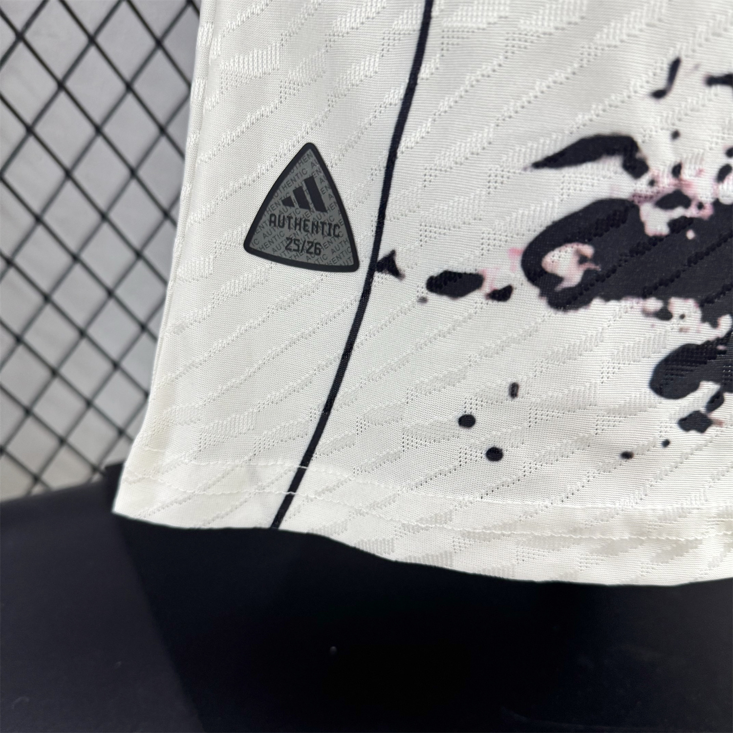 AlphaJersey-Japan 25-26 Black Dragon Cherry Blossom Tree White Special Jersey - Player Version