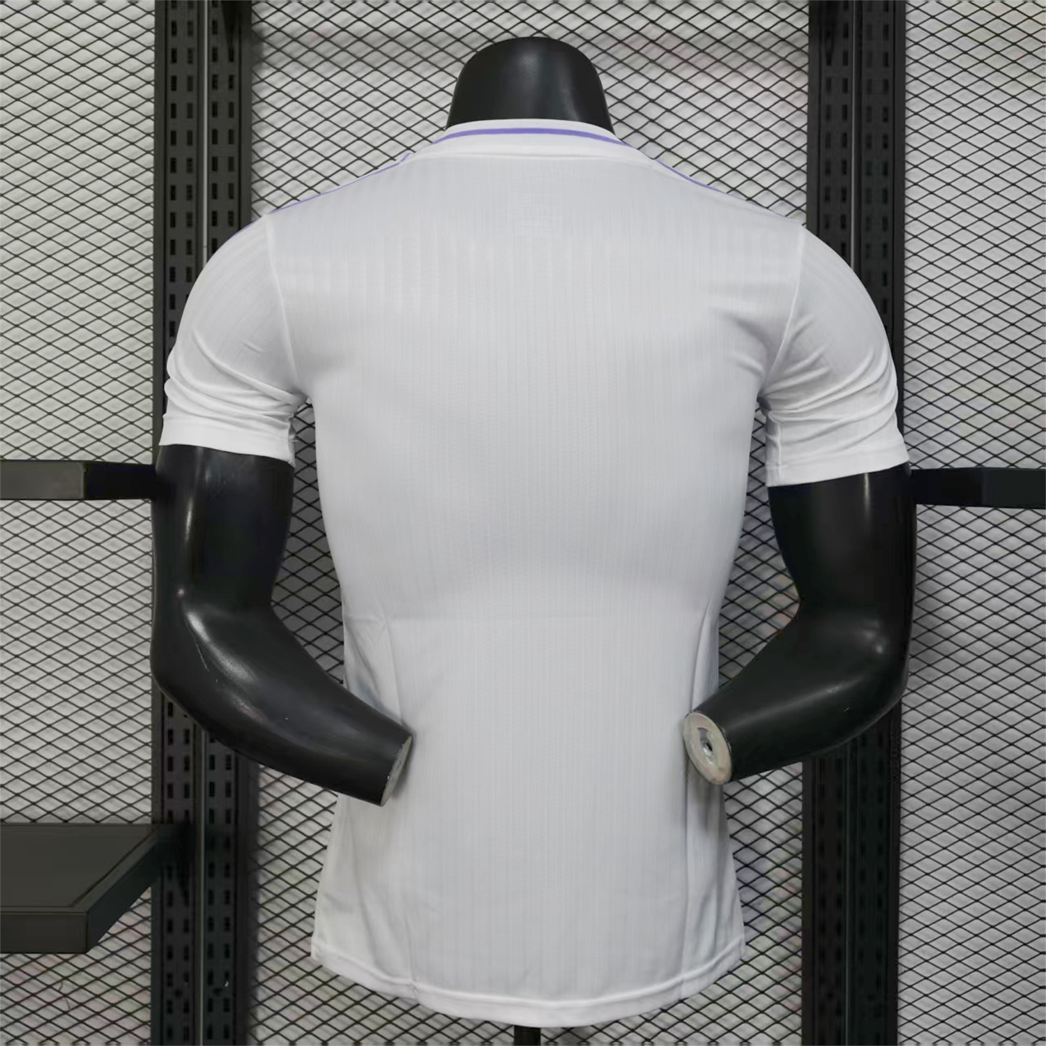 AlphaJersey-Real Madrid 25-26 Purple Logo White Jersey - Player Version