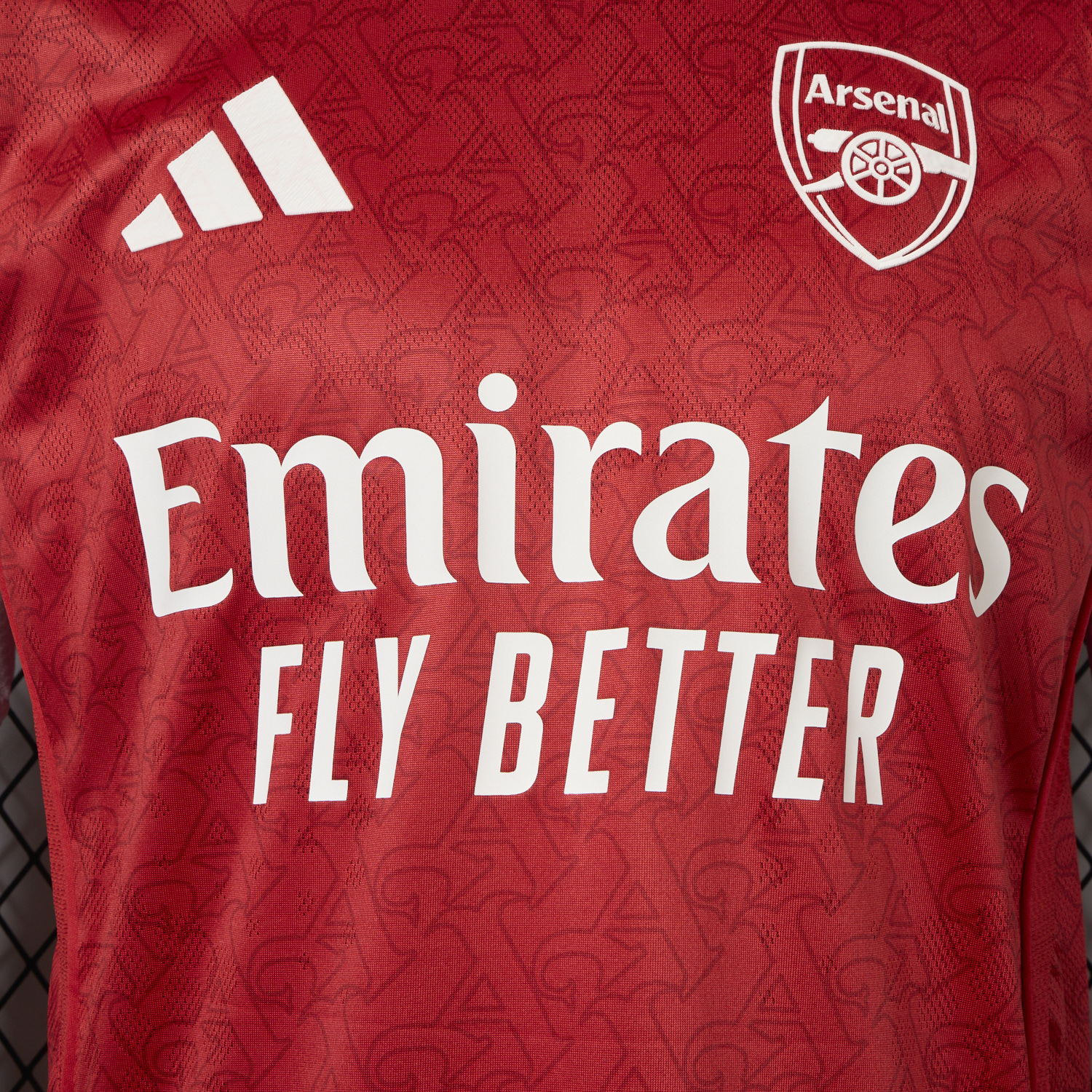 AlphaJersey-Arsenal 25-26 Home Jersey (Letter A Pattern) - Player Version