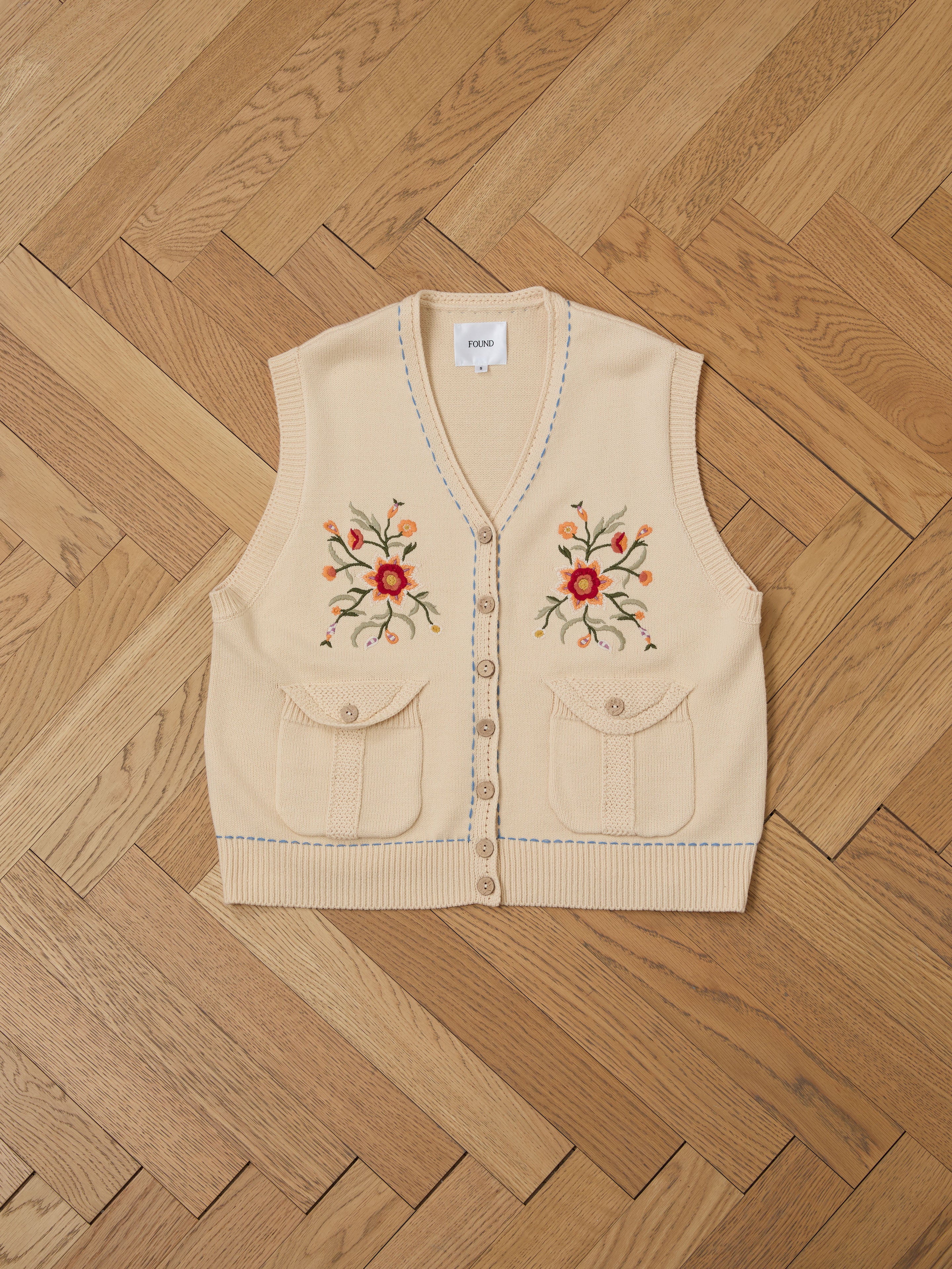 Floral Embroidered Knit Vest | Modern Menswear by yycbvcnbmmnbm
