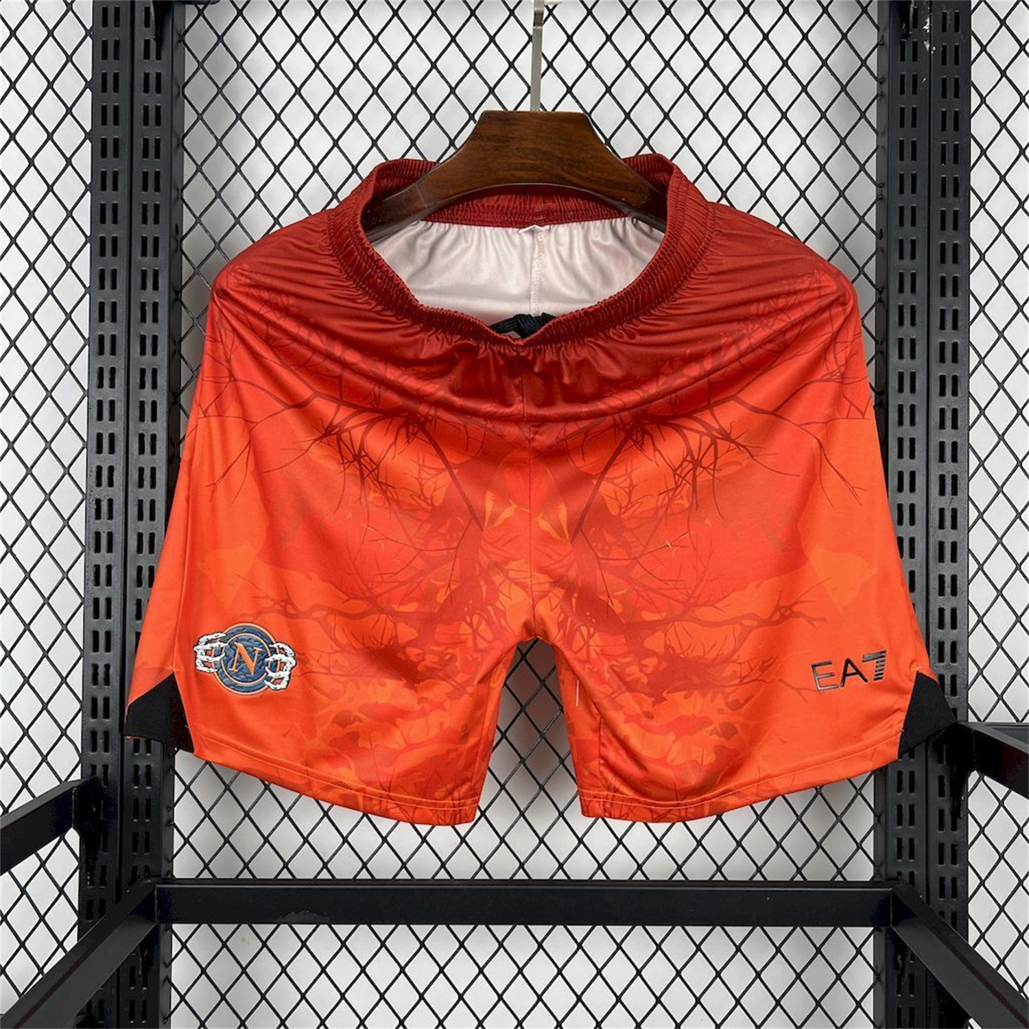 AlphaJersey-Napoli 25-26 Halloween Orange Shorts - Fans Version