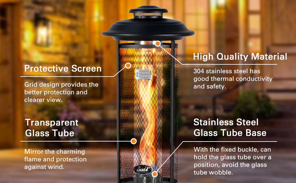 Propane patio heater