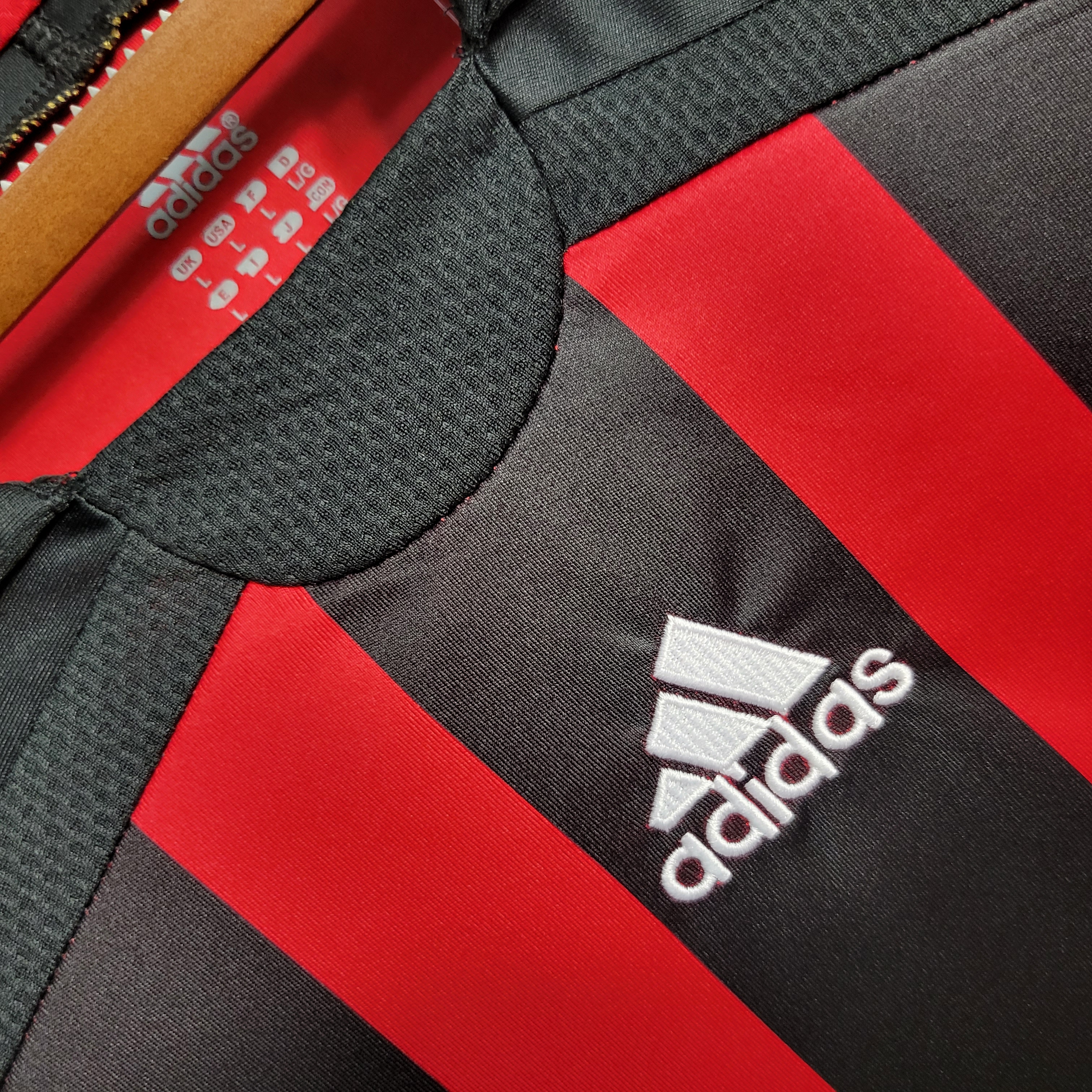 AlphaJersey-Retro AC Milan 06-07 Home Stadium Long Sleeve Jersey