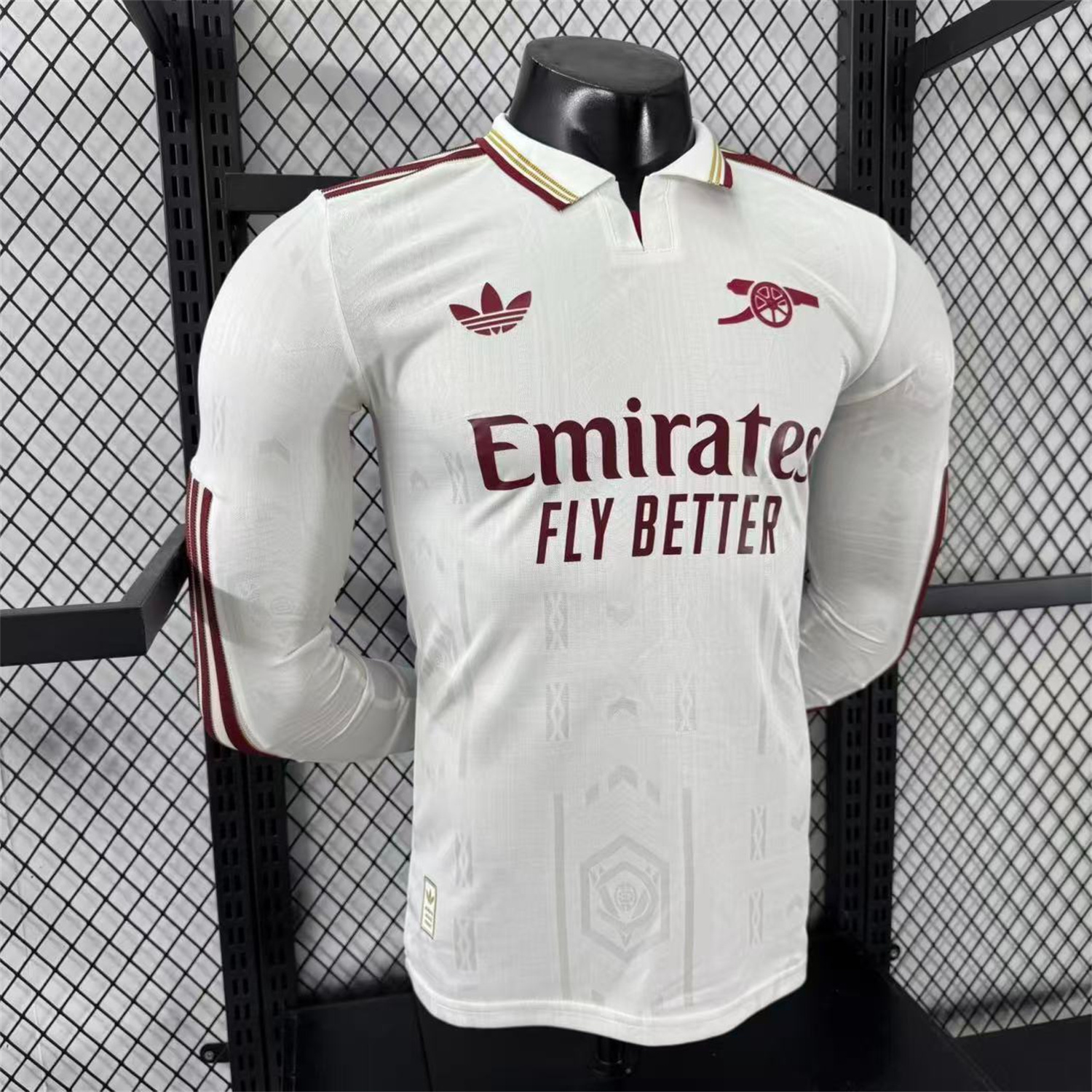 AlphaJersey-Arsenal 25-26 Third White Long Sleeves Jersey - Player Version