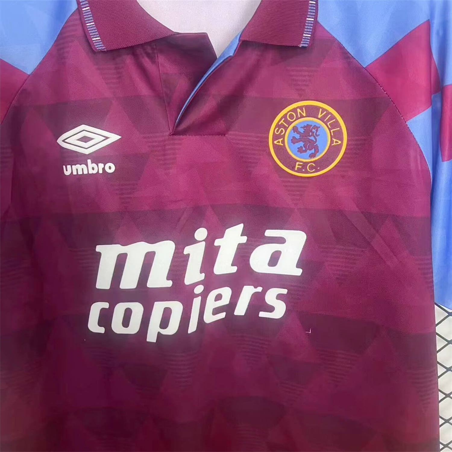 AlphaJersey-Retro Aston Villa 1990-92 Home Jersey