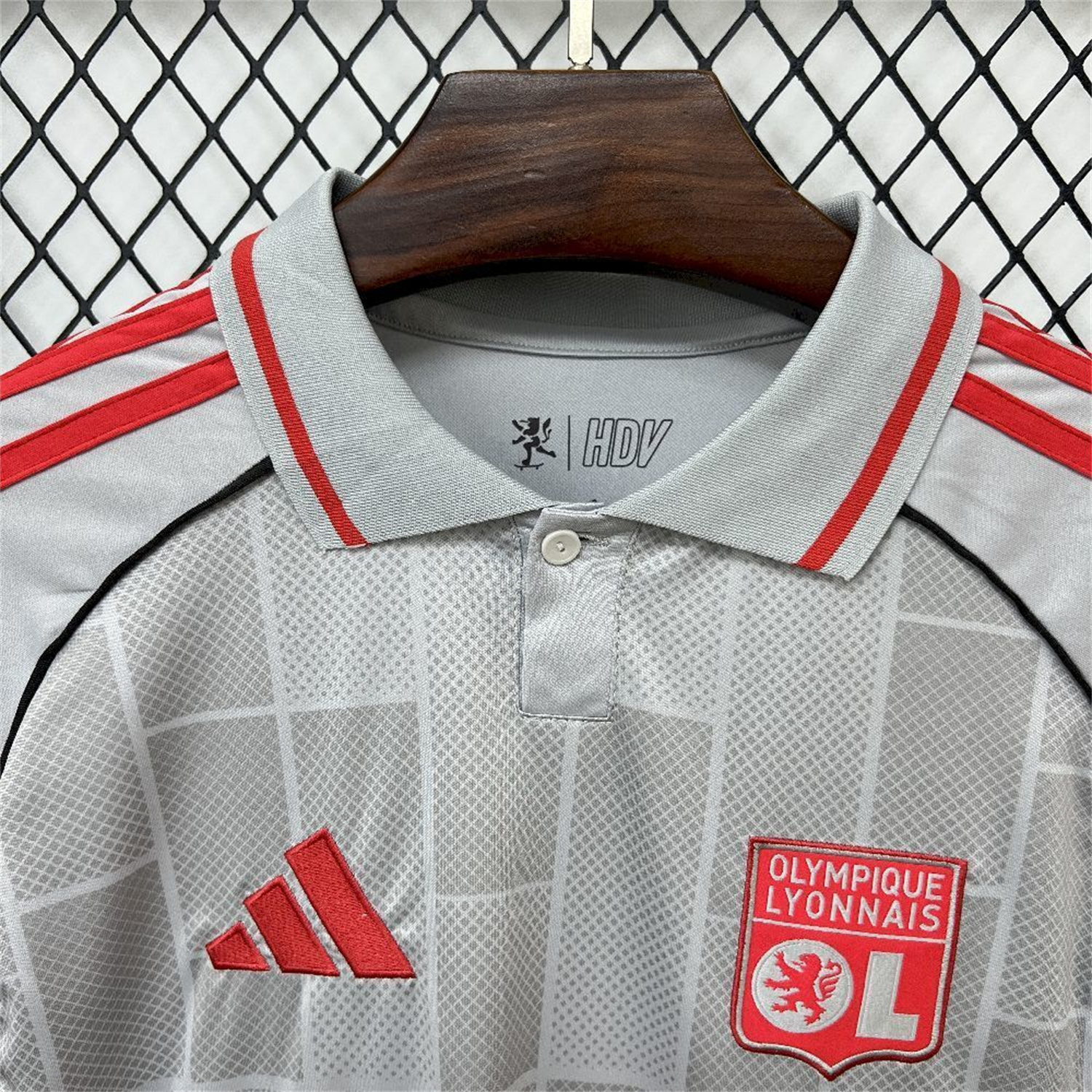 AlphaJersey-Lyon 25-26 Third Grey Jersey - Fans Version