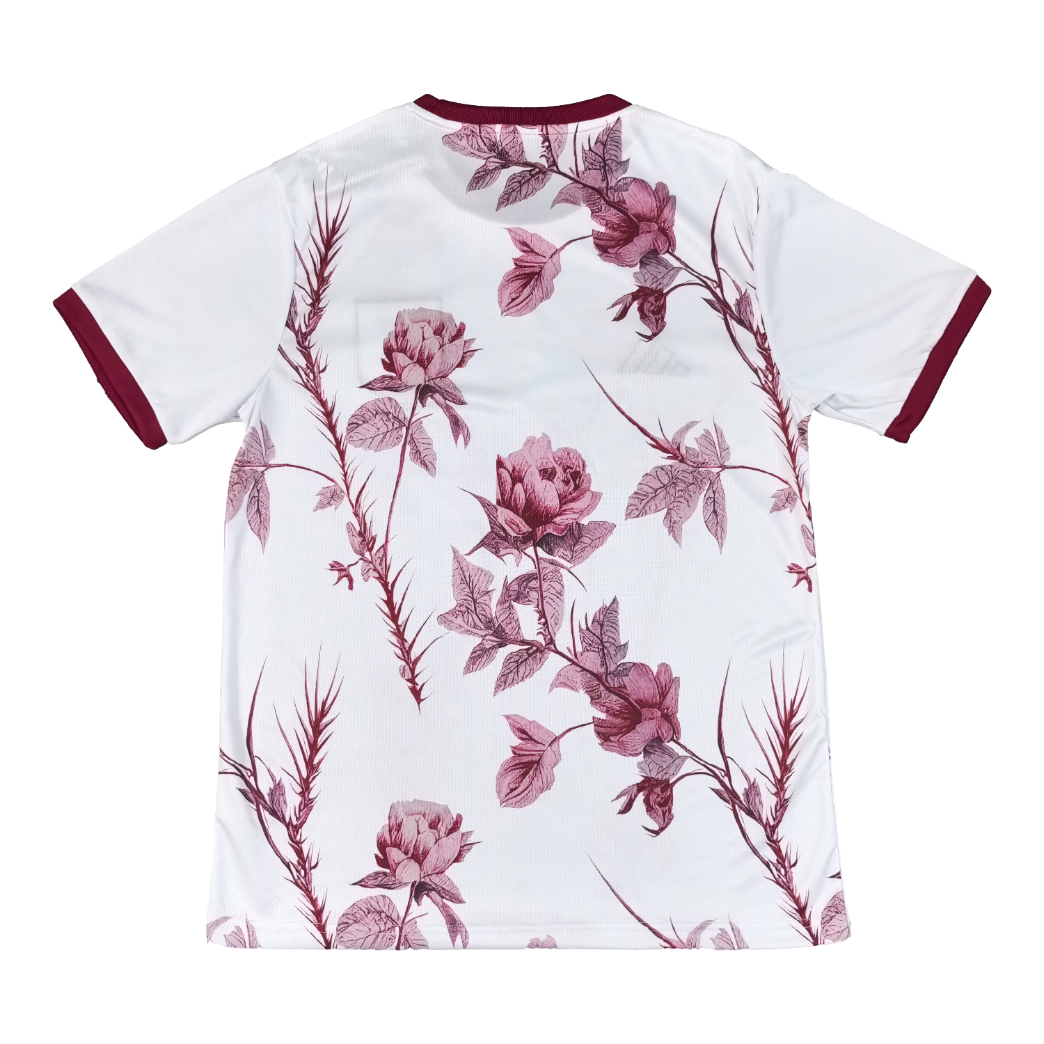 AlphaJersey-Japan 25-26 Red Flowers White Jersey - Fans Version