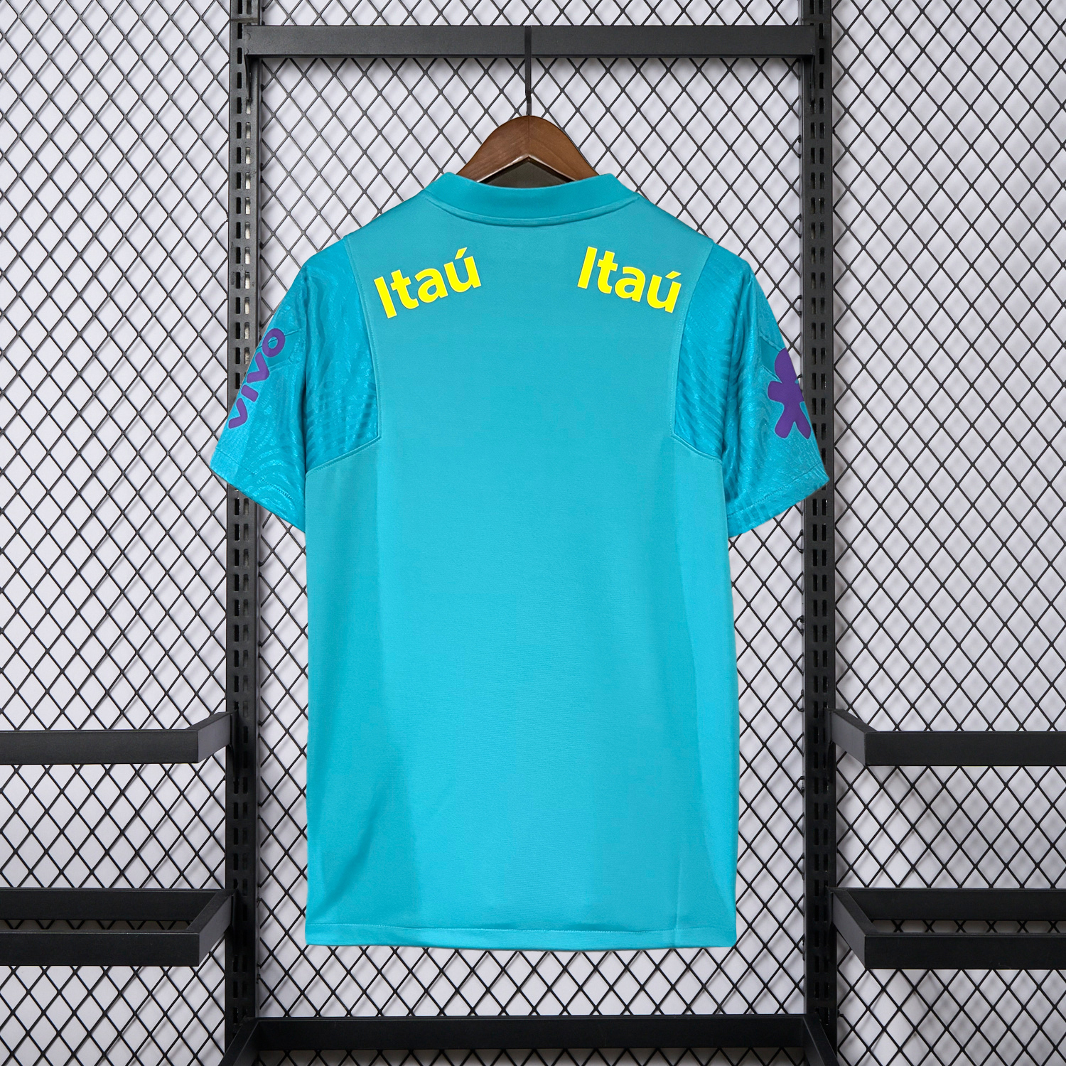 AlphaJersey-Retro Brazil 2022 Pre-Match Cyan Special Jersey