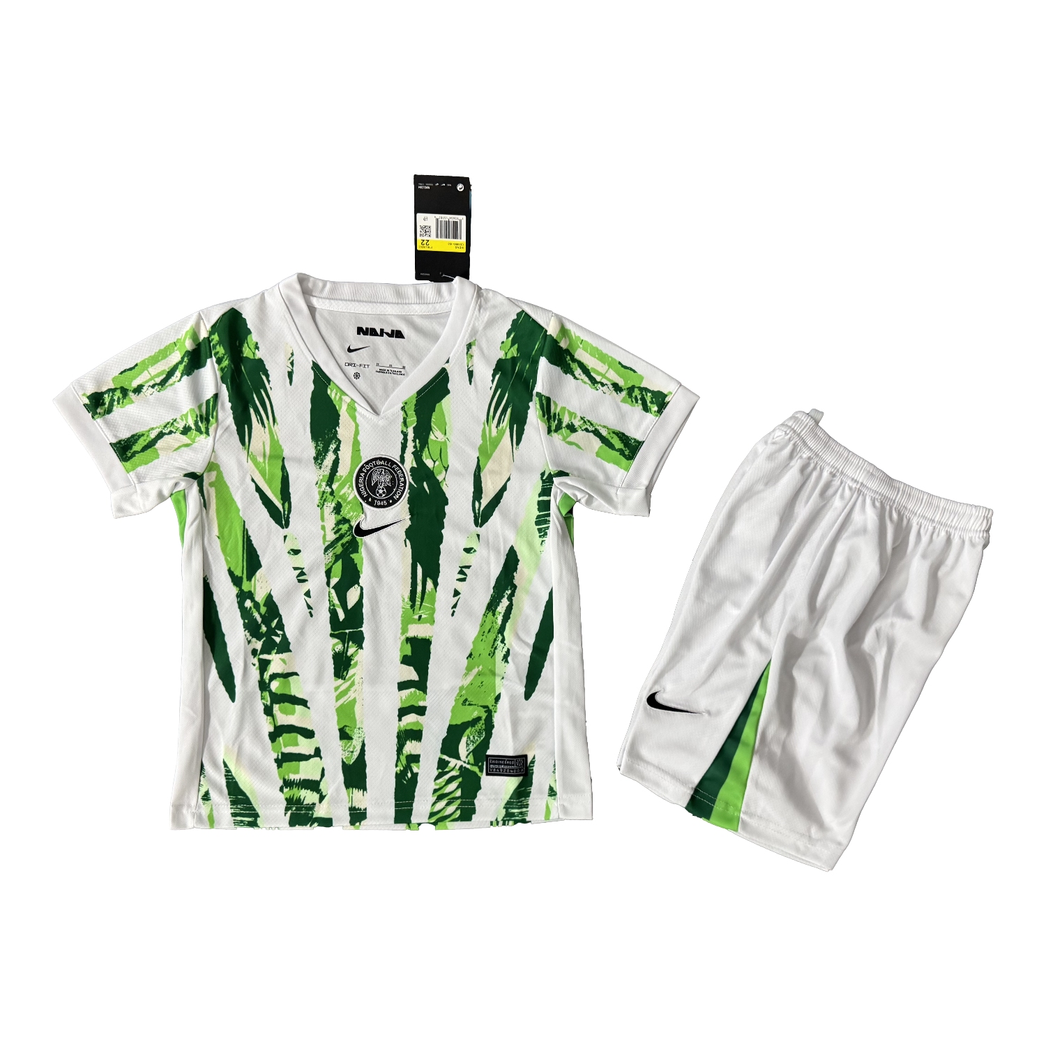 AJ-AlphaJersey-Nigeria Women 25-26 Away Kids Kit