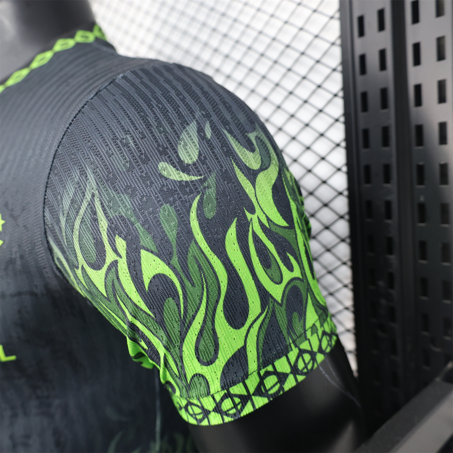 AlphaJersey-Brazil 2025 Green Fire Black Special Edition Jersey - Player Version