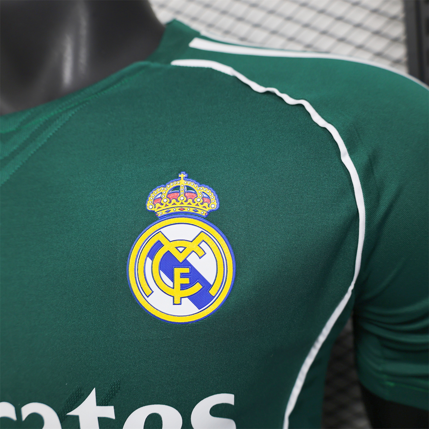 AlphaJersey-Real Madrid 25-26 Green With White Lines Special Jersey - Player Version