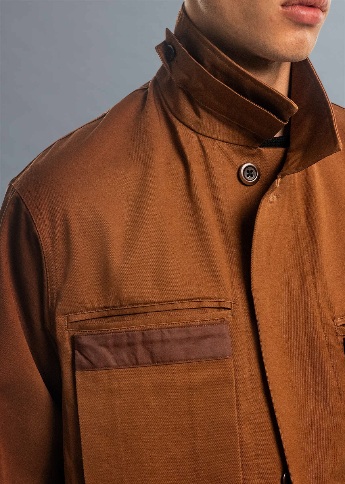 Khaki Gold Twill Cavalier | Modern Menswear by yycbvcnbmmnbm