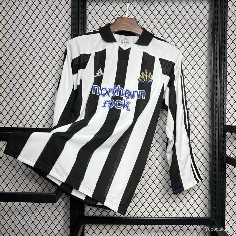 AlphaJersey-Retro Newcastle United 2003-05 Home Long Sleeve Jersey
