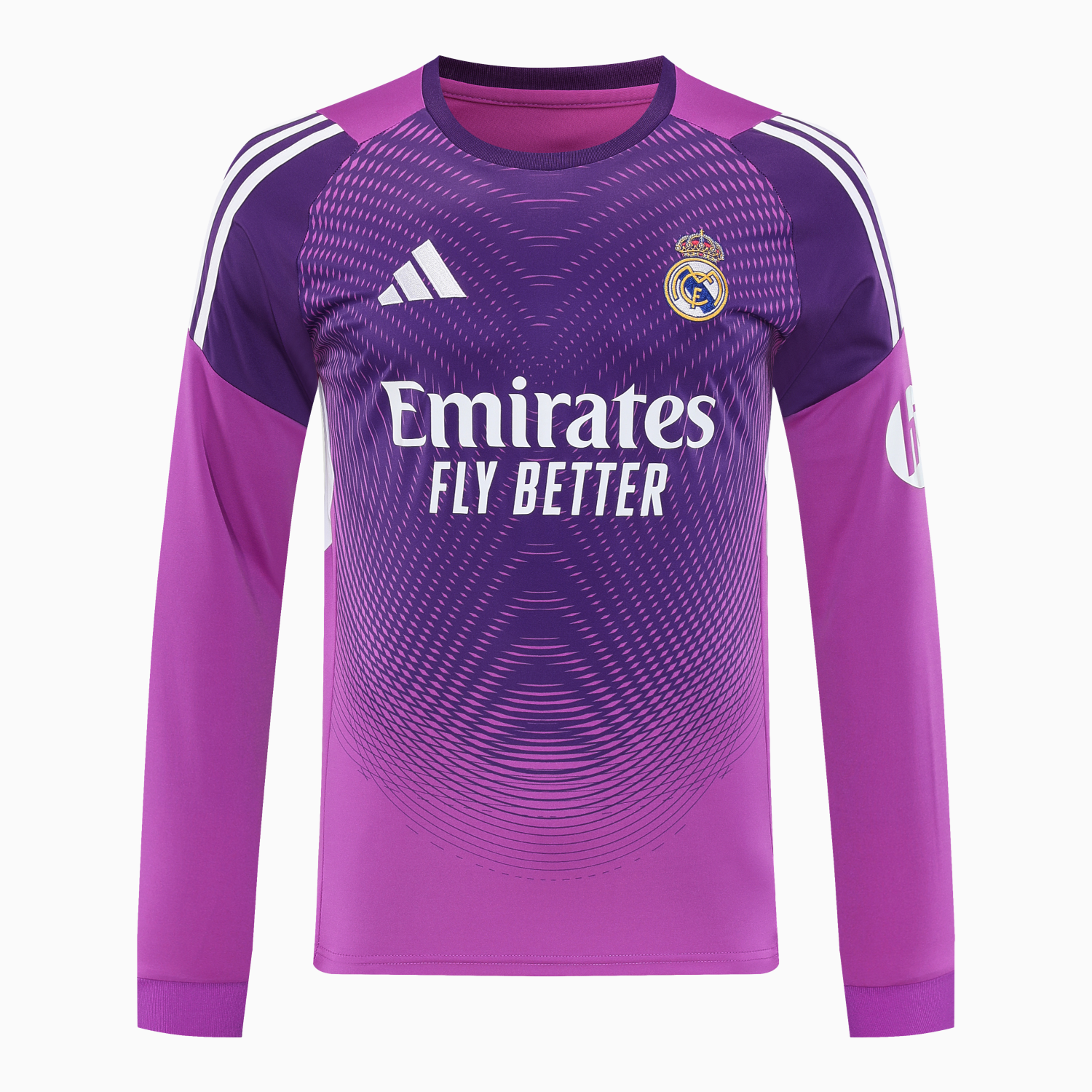 AlphaJersey-Real Madrid 25-26 Longt-Sleeve Training Set - Purple Top & Purple Shorts