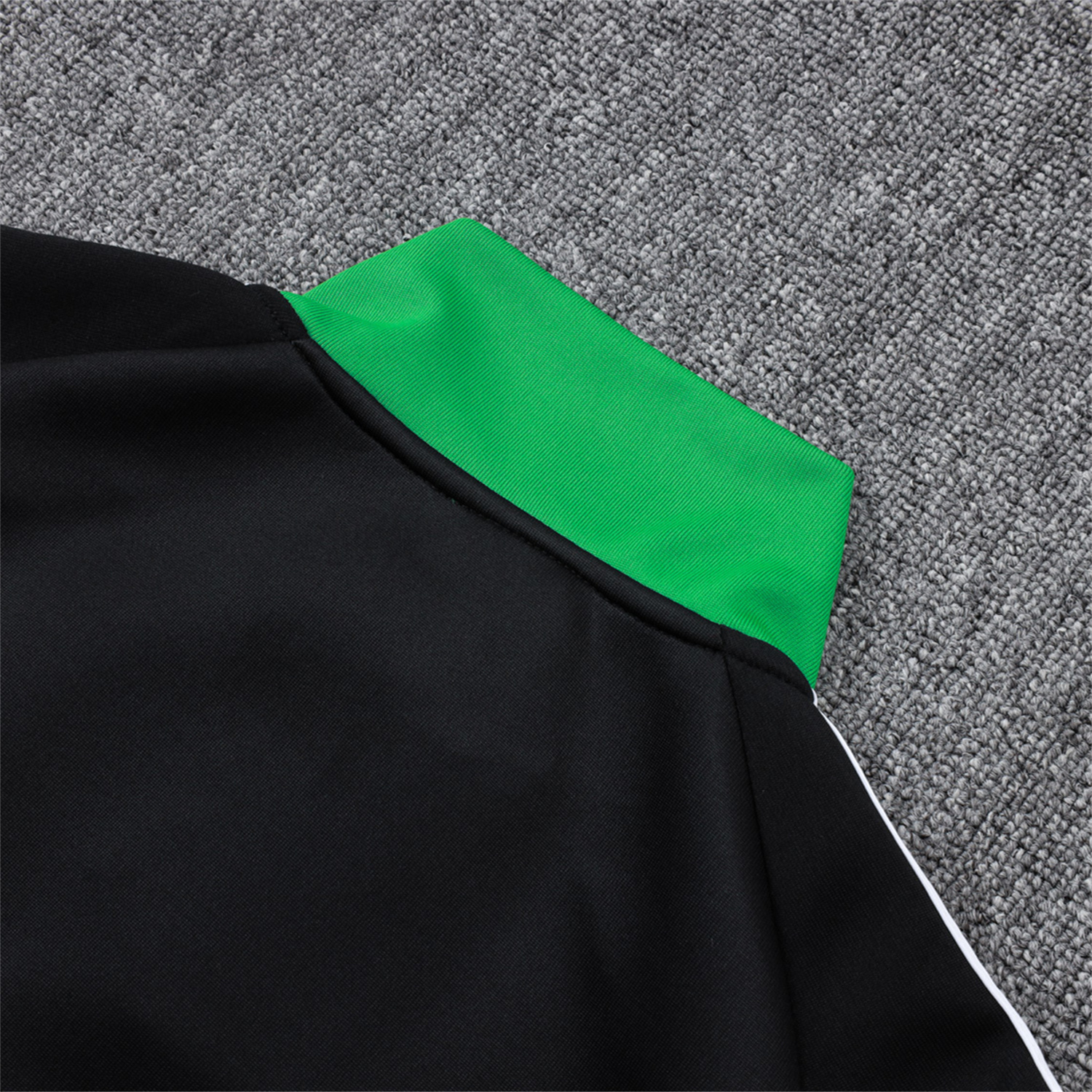 AlphaJersey-Senegal 2026 Jacket Training Tracksuit - Black With Green Jackets & Pants