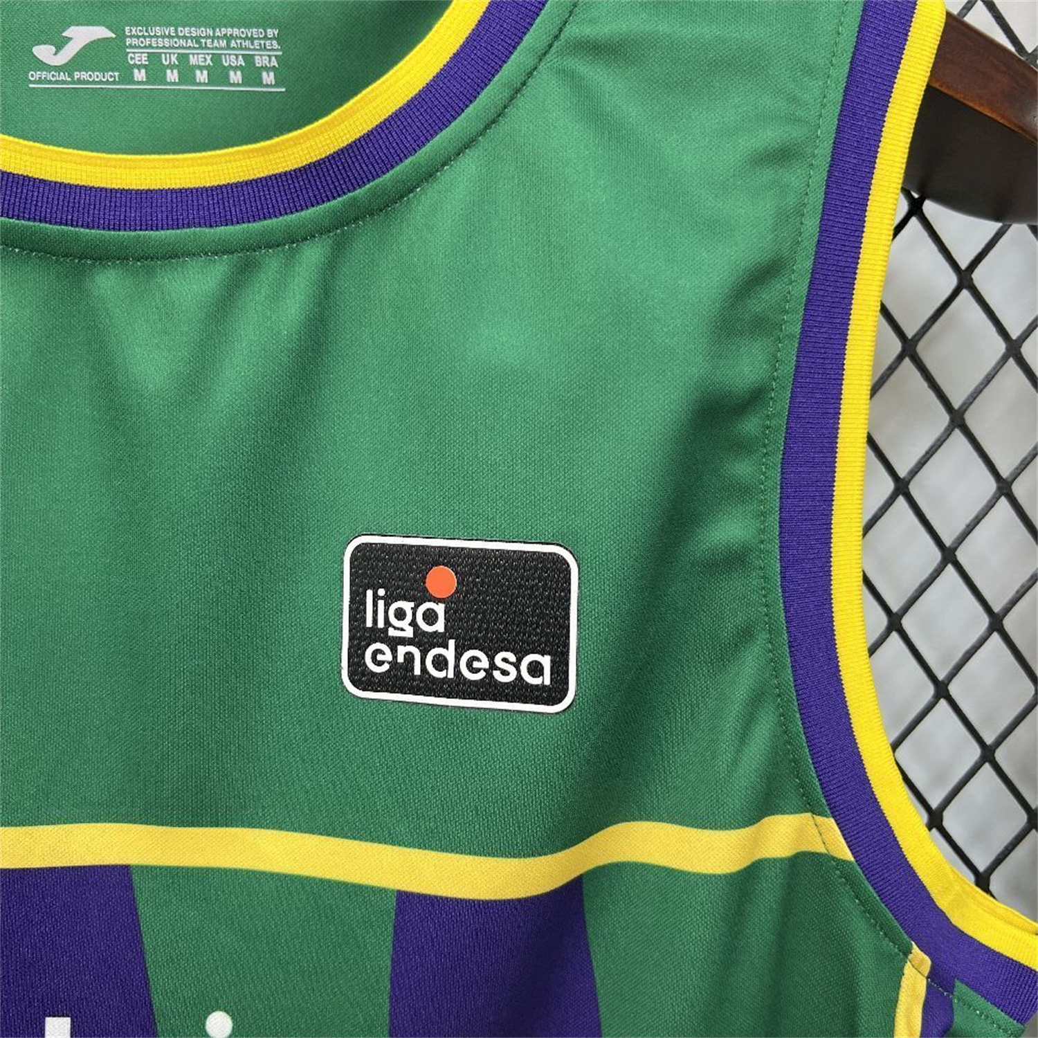 AlphaJersey-Malaga 25-26 Green Basketball Training Vest - Fans Version