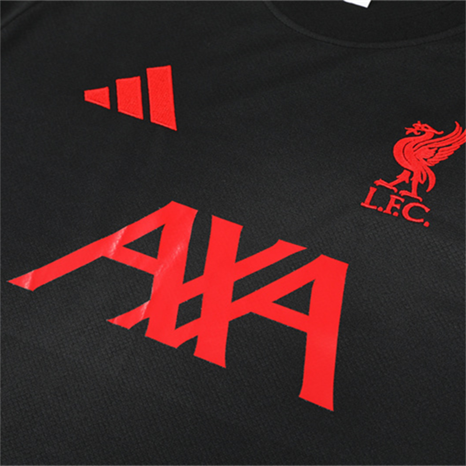 AlphaJersey-Liver.pool 25-26 Short-Sleeve Training Set - Black Top & Black Shorts
