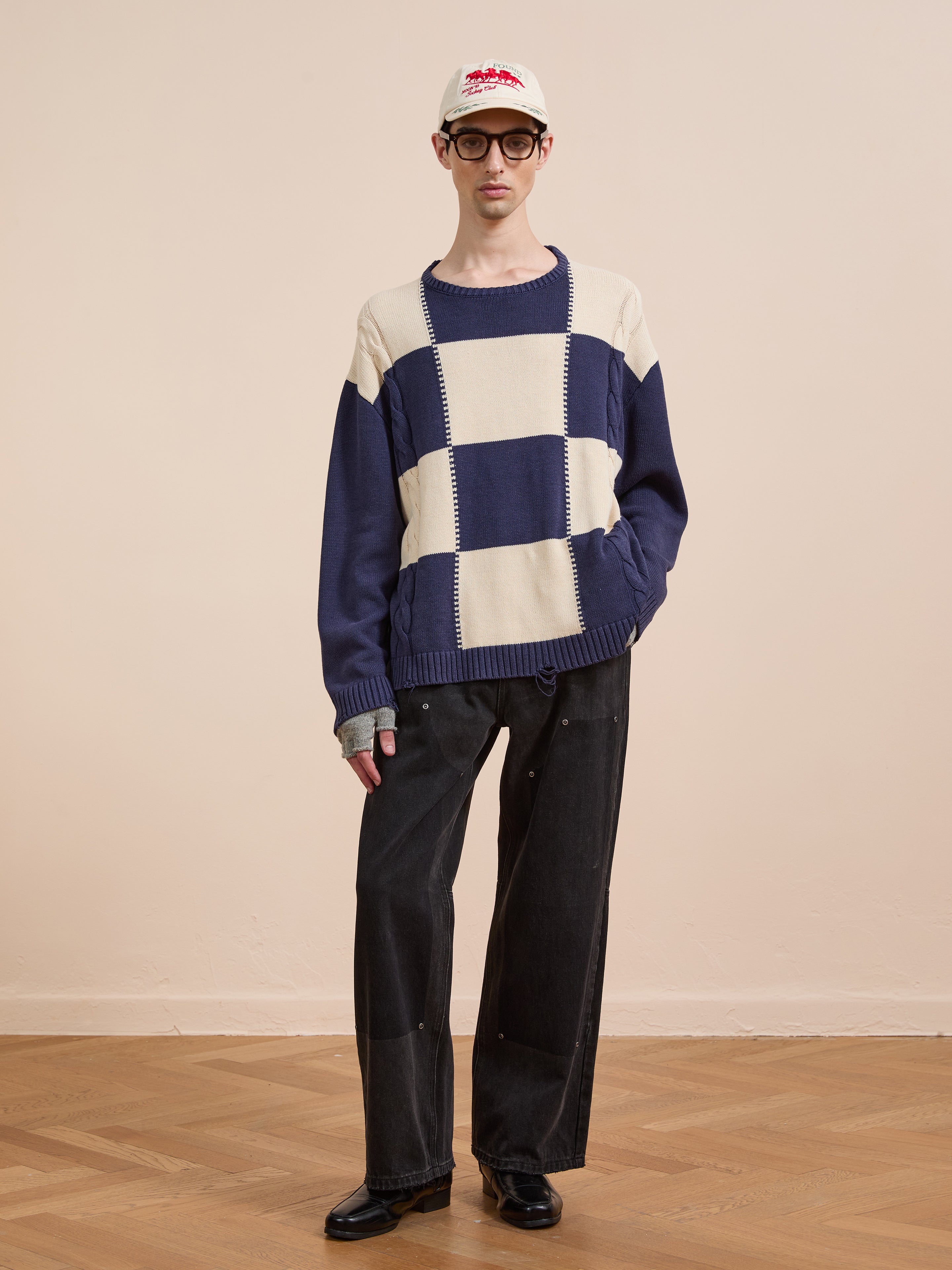 Checkered Fisherman Sweater | Modern Menswear by yycbvcnbmmnbm