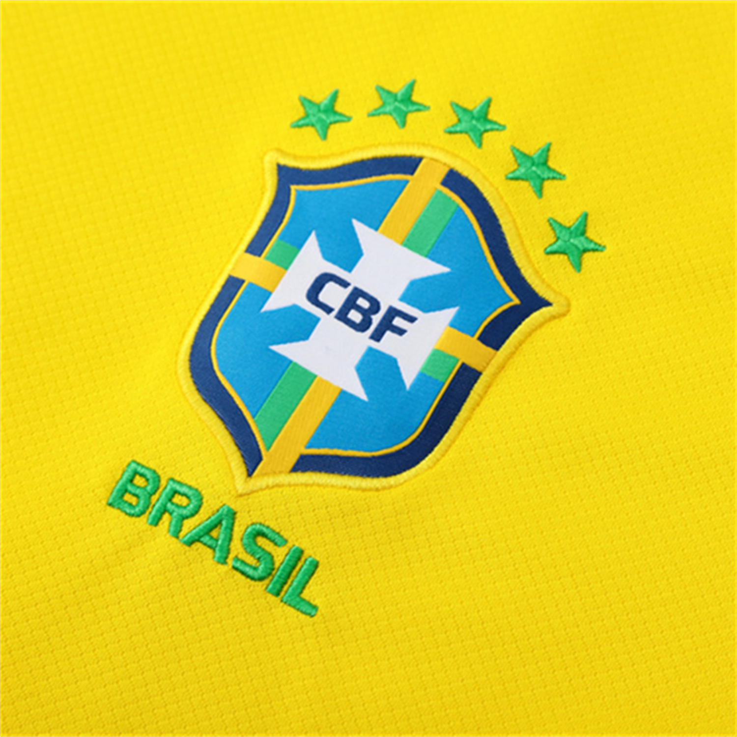 AlphaJersey-Brazil 25-26 Short-Sleeve Training Set - Yellow Top & Black Shorts