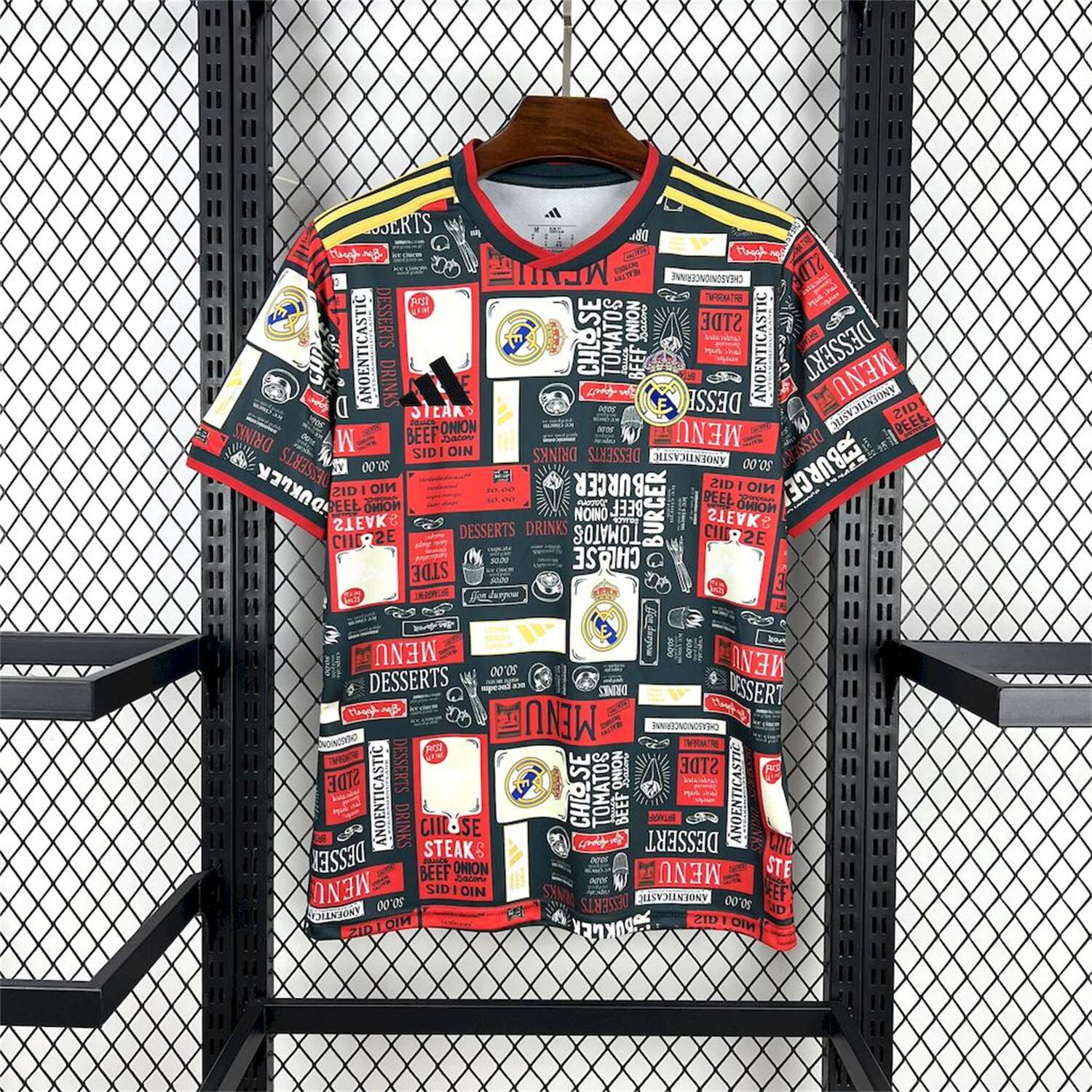AlphaJersey-Real Madrid 25-26 Color Advertising Swatch Dark Gray Jersey - Fans Version