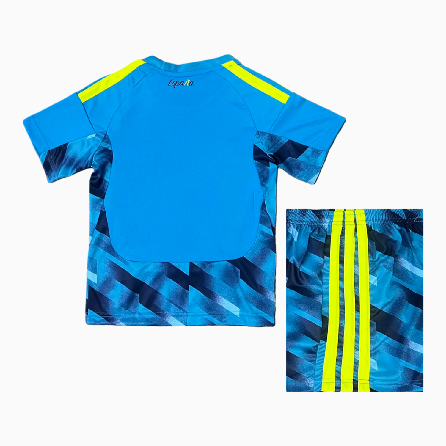 AlphaJersey-Spain 2026 Goalkeeper Blue Kids Kit