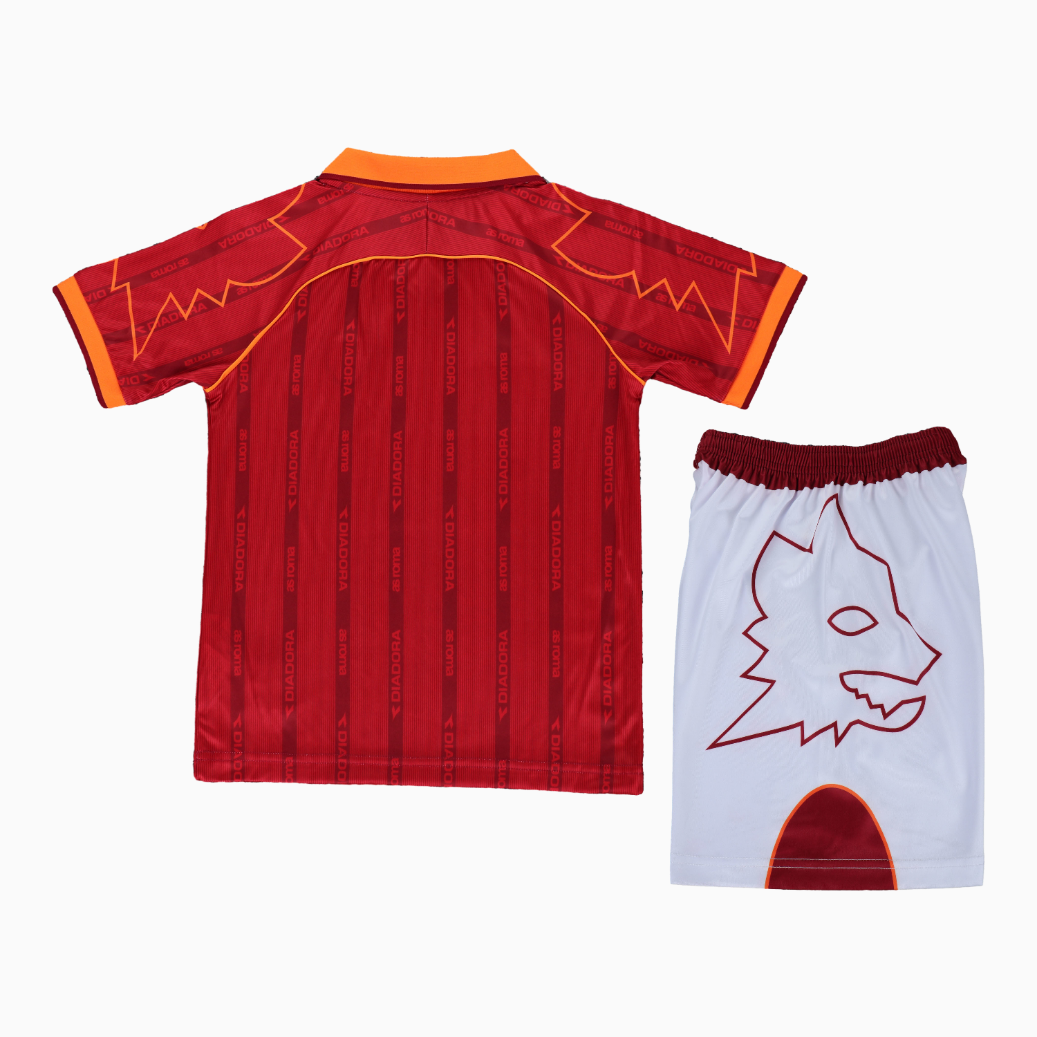 AlphaJersey-Retro Roma 1999-00 Home Kids Kit