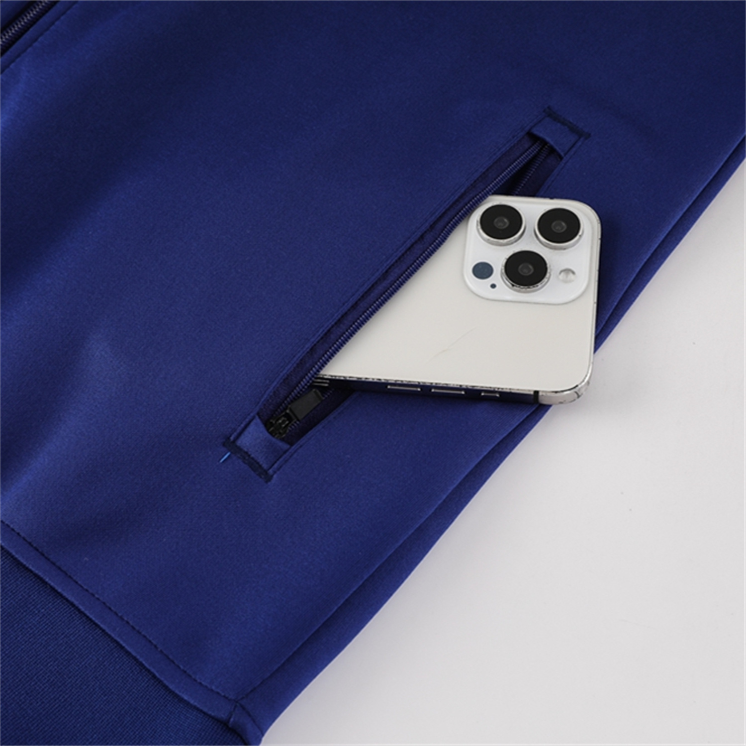 AlphaJersey-Arsenal 25-26 Throwback Trefoil Jacket Training Tracksuit - Royal Blue Jackets & Pants