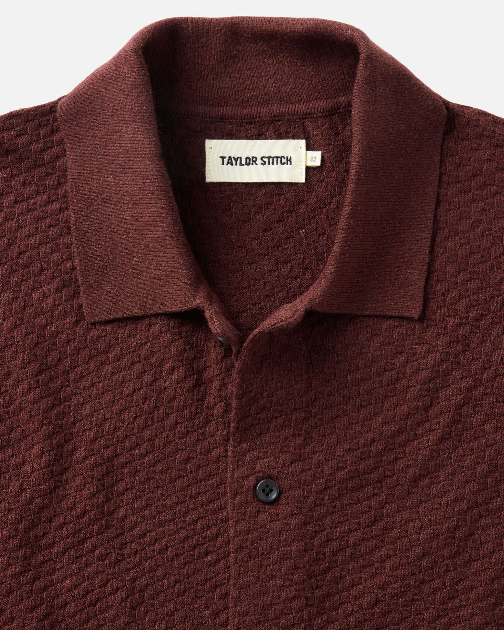The Arlo Sweater Polo in Burgundy Texture Knit | Modern Menswear by yycbvcnbmmnbm